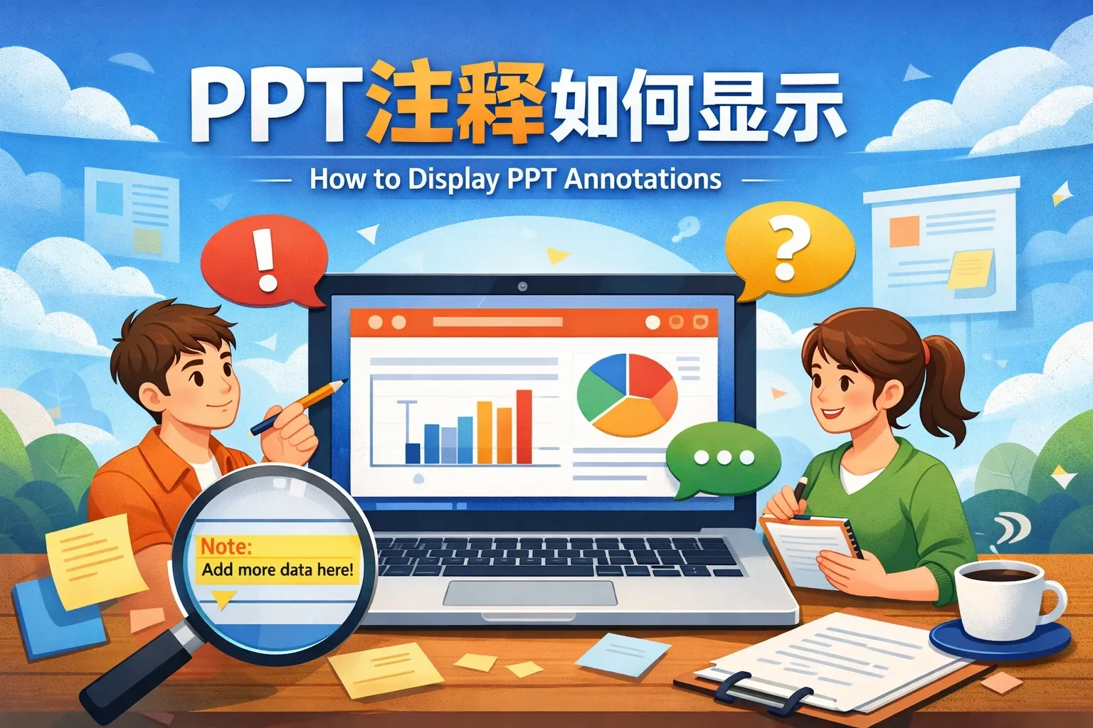 ppt 注释如何显示