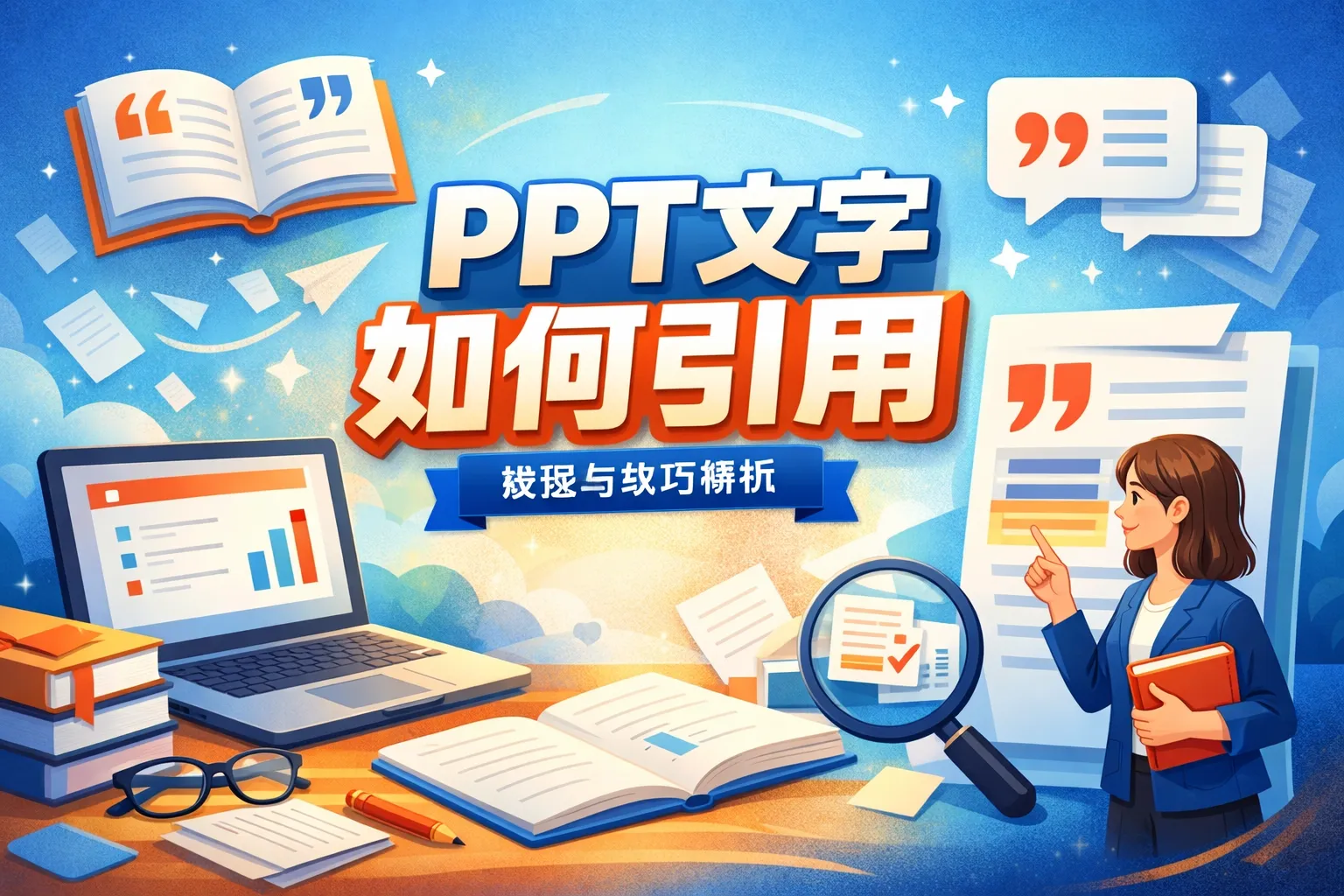 ppt文字如何引用