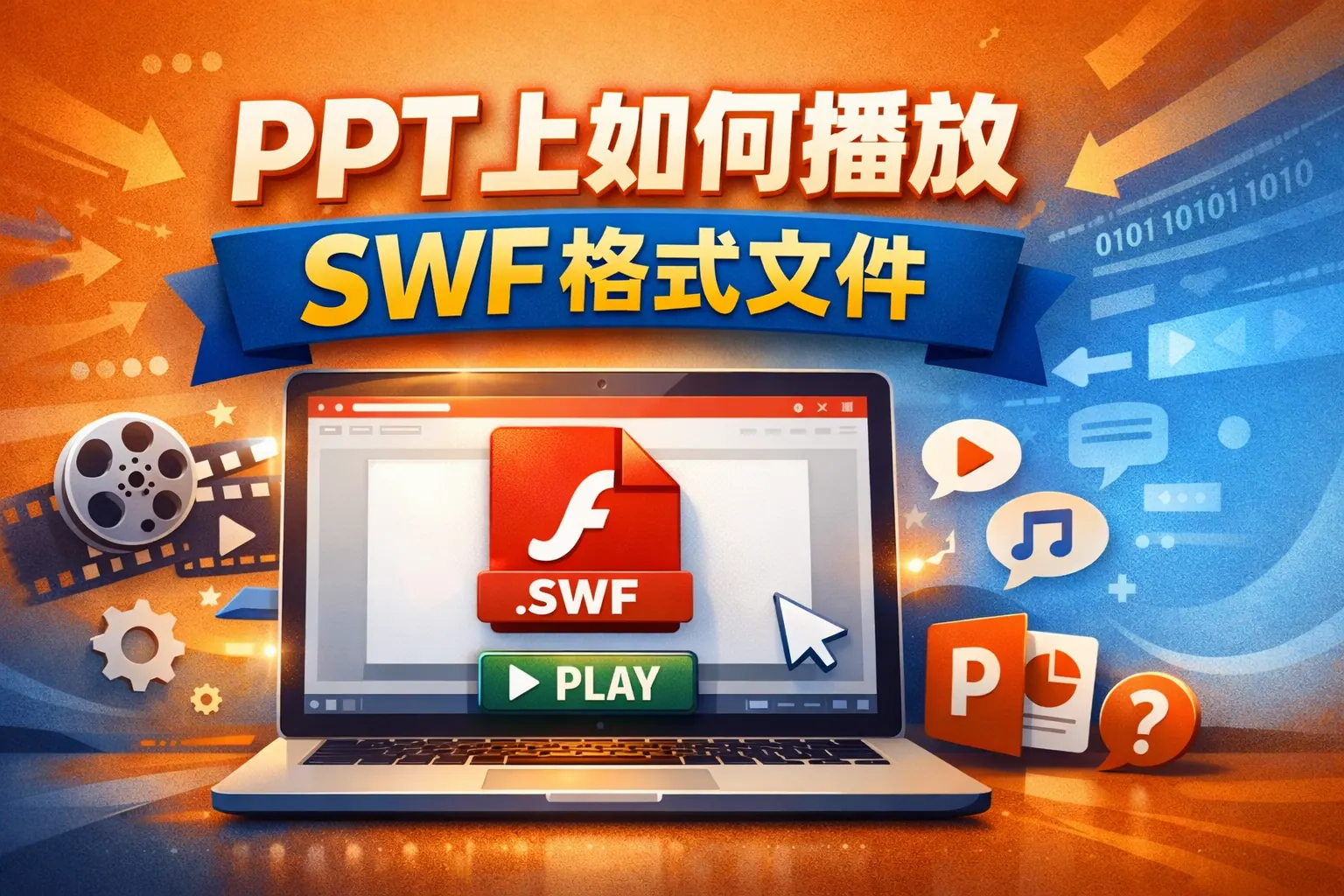 ppt上如何播放swf格式文件