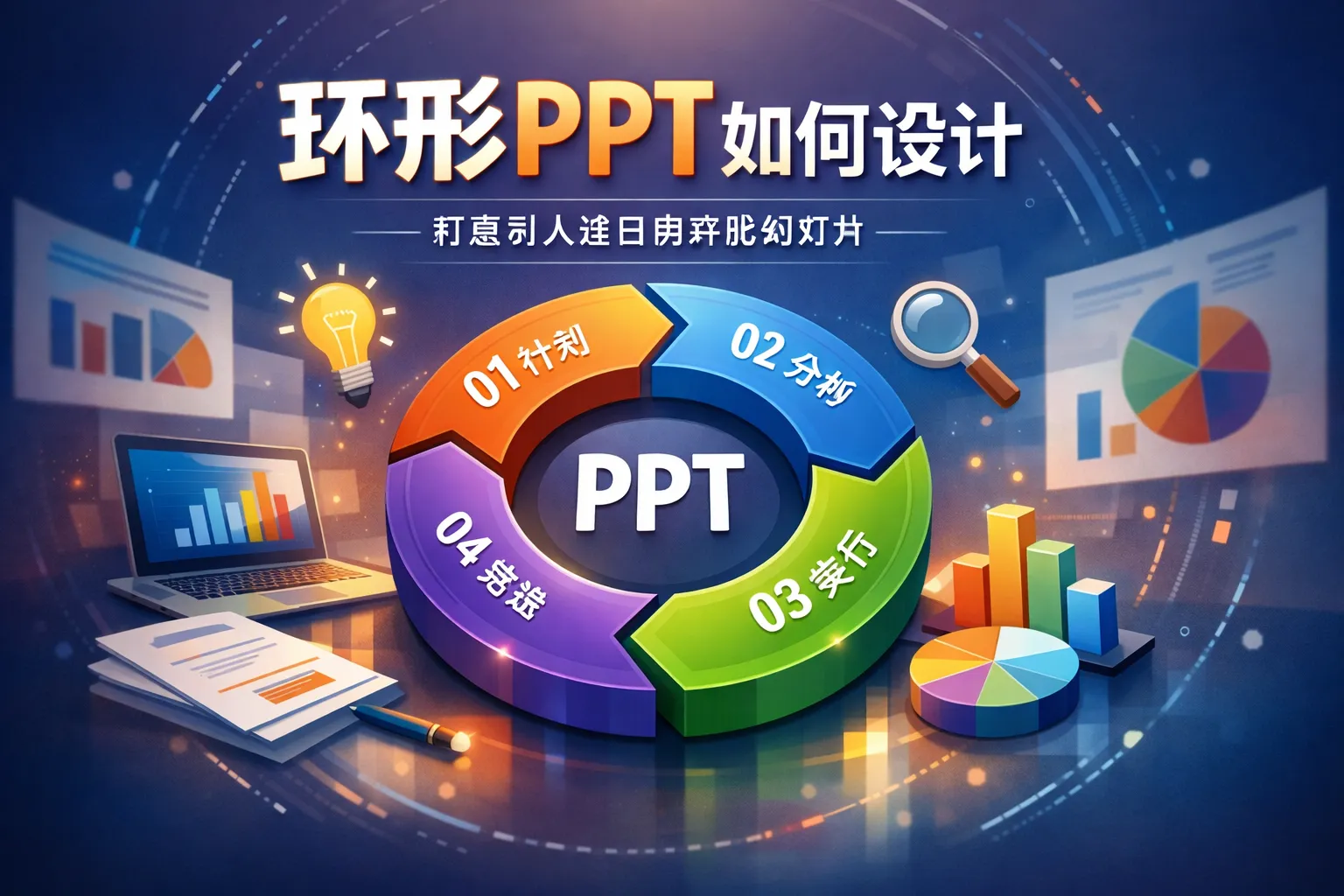 环形ppt如何设计