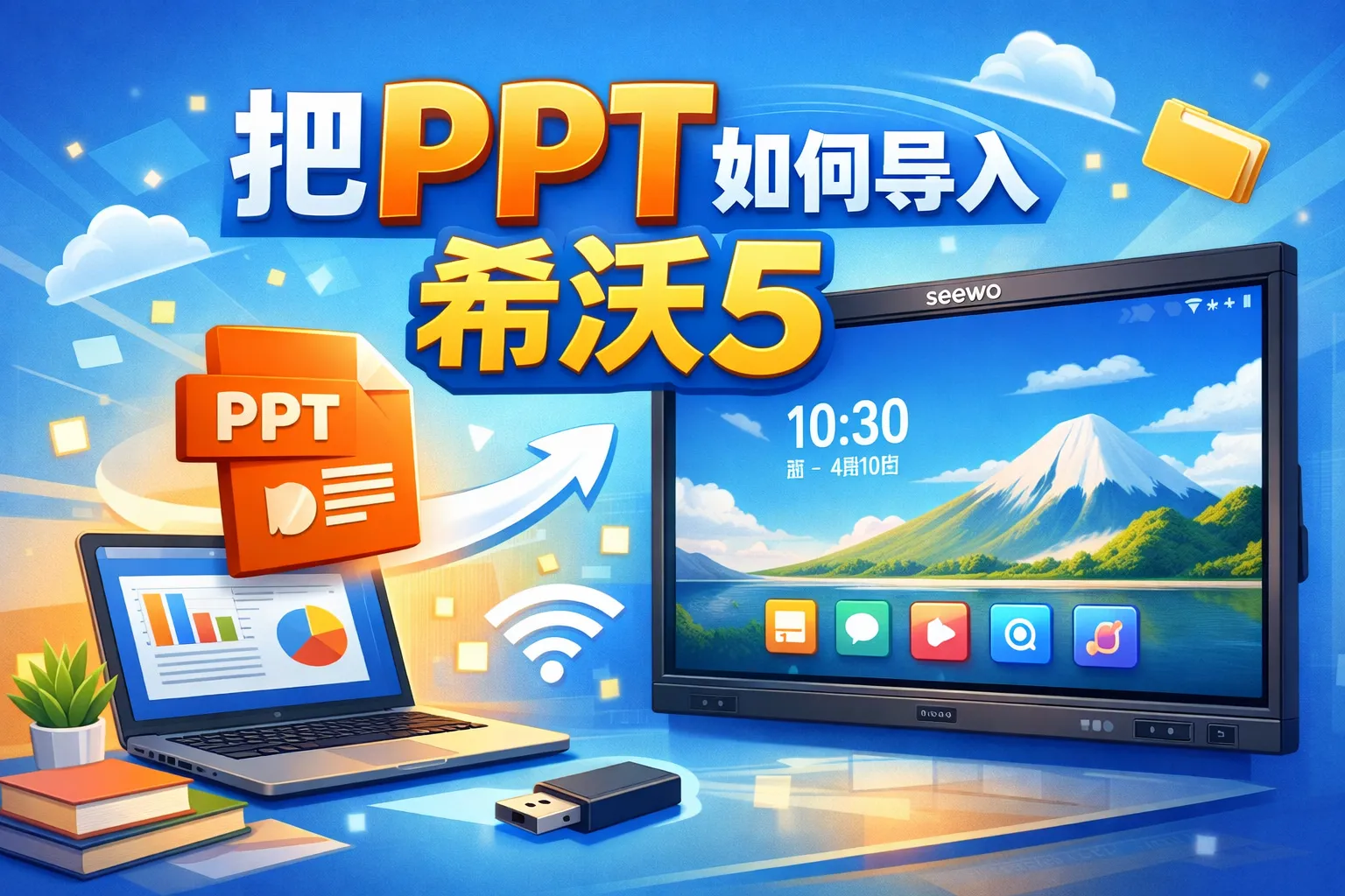 把ppt如何导入希沃5