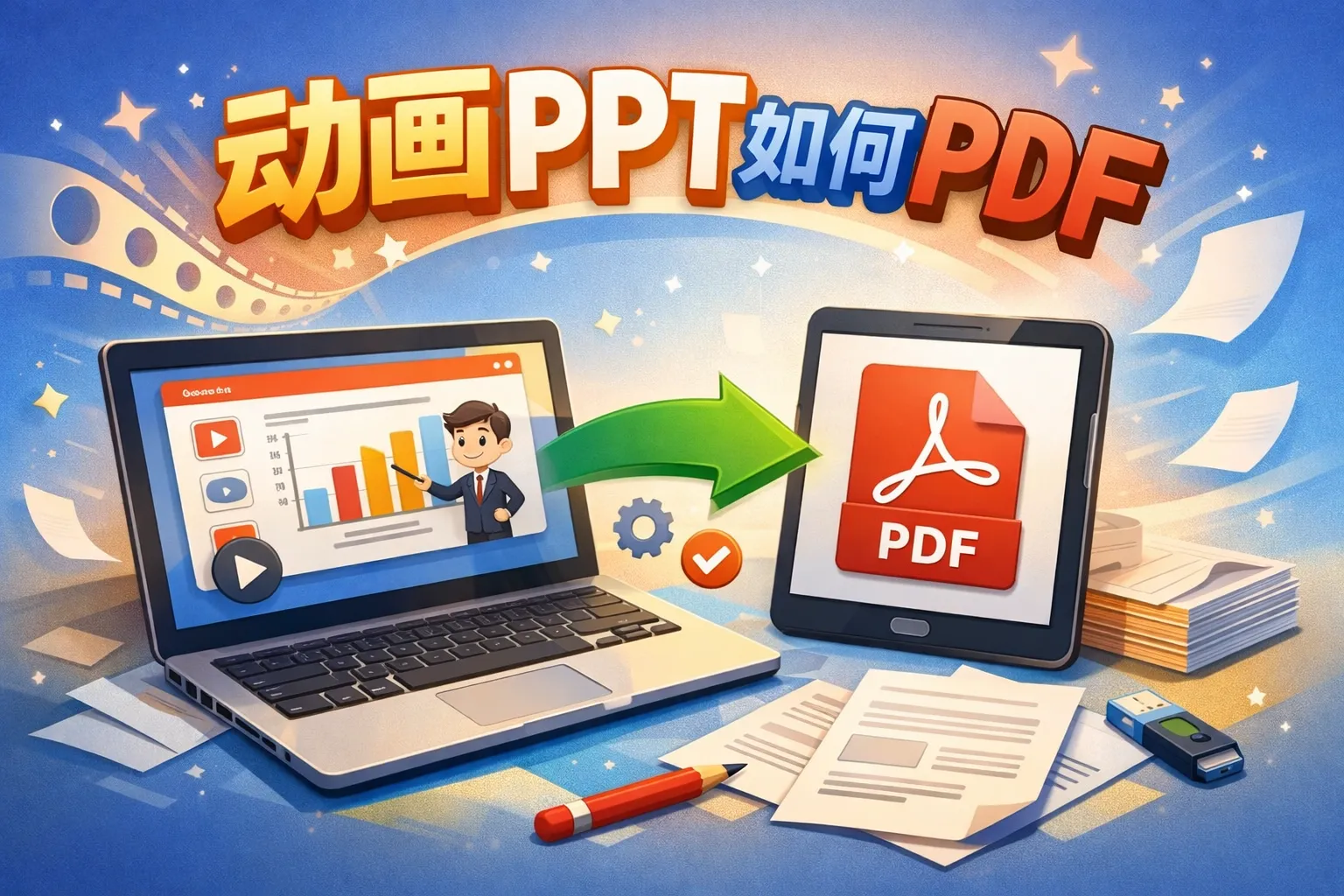 动画ppt如何转pdf