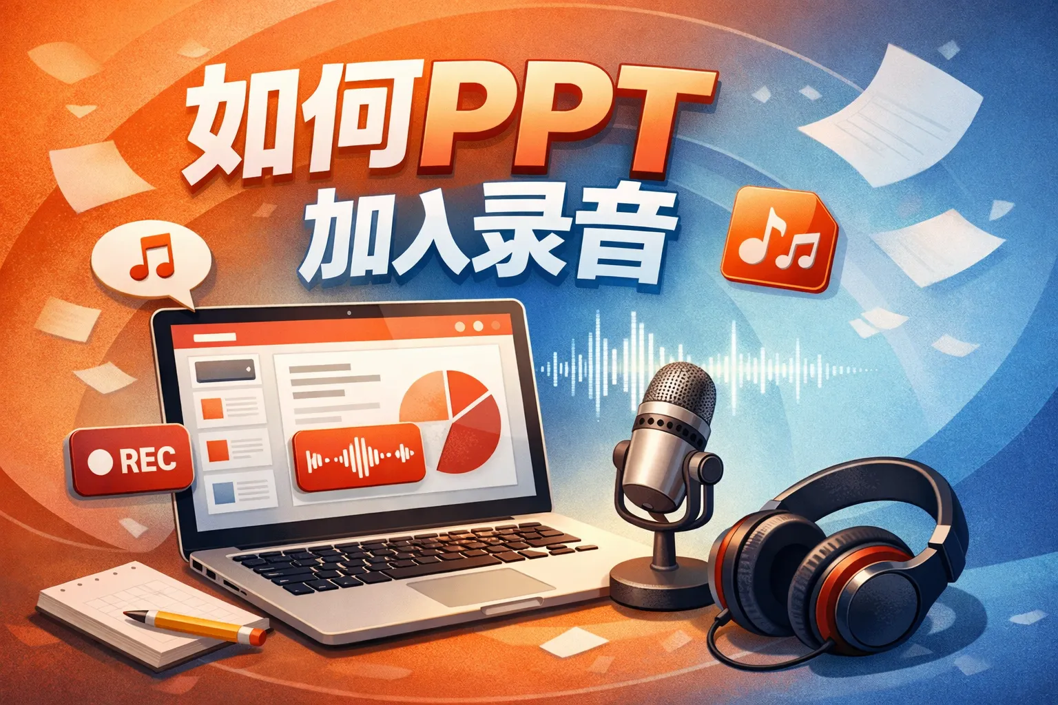 如何PpT加入录音