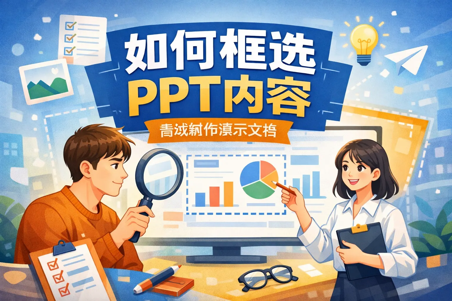 如何框选ppt内容