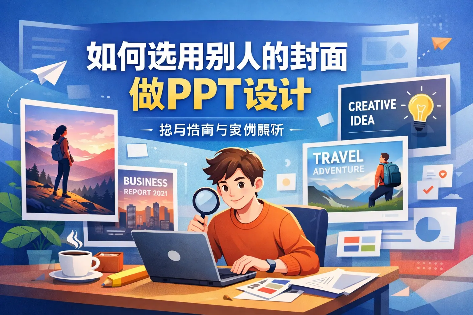 如何选用别人的封面做ppt设计