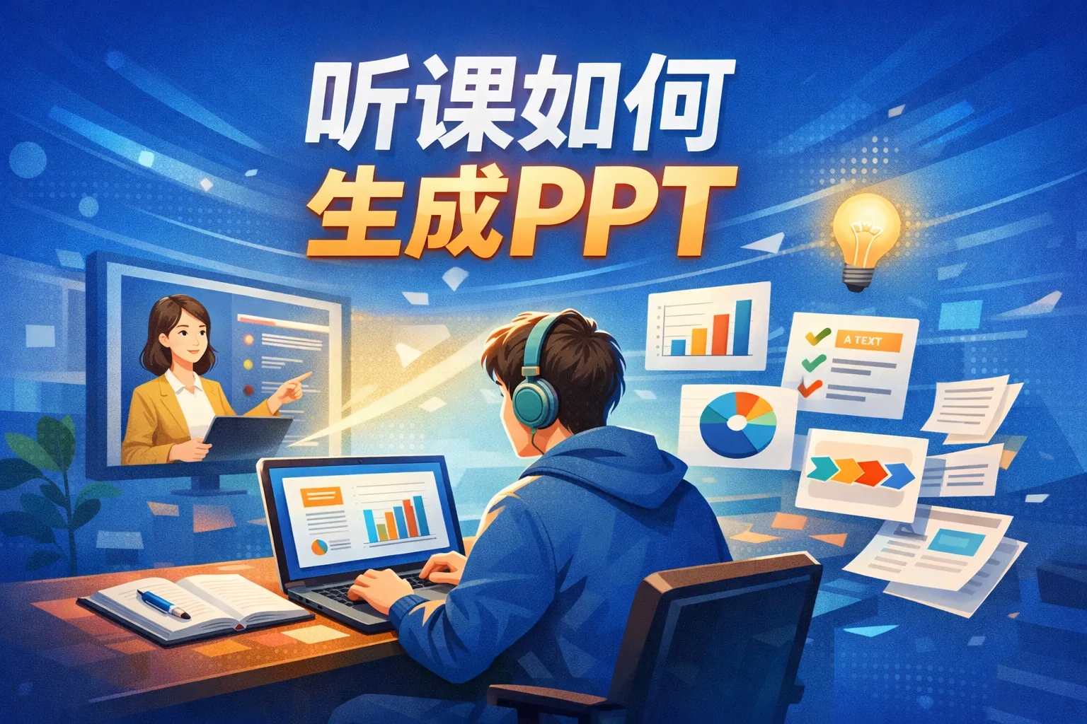 听课如何生成ppt