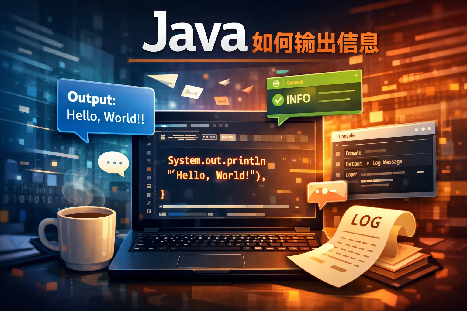 java如何输出信息