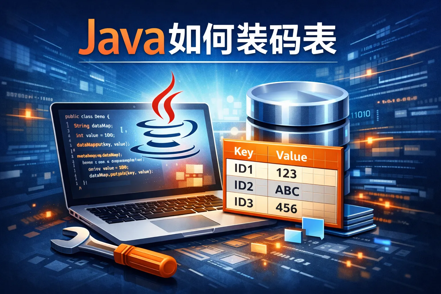 java如何装码表
