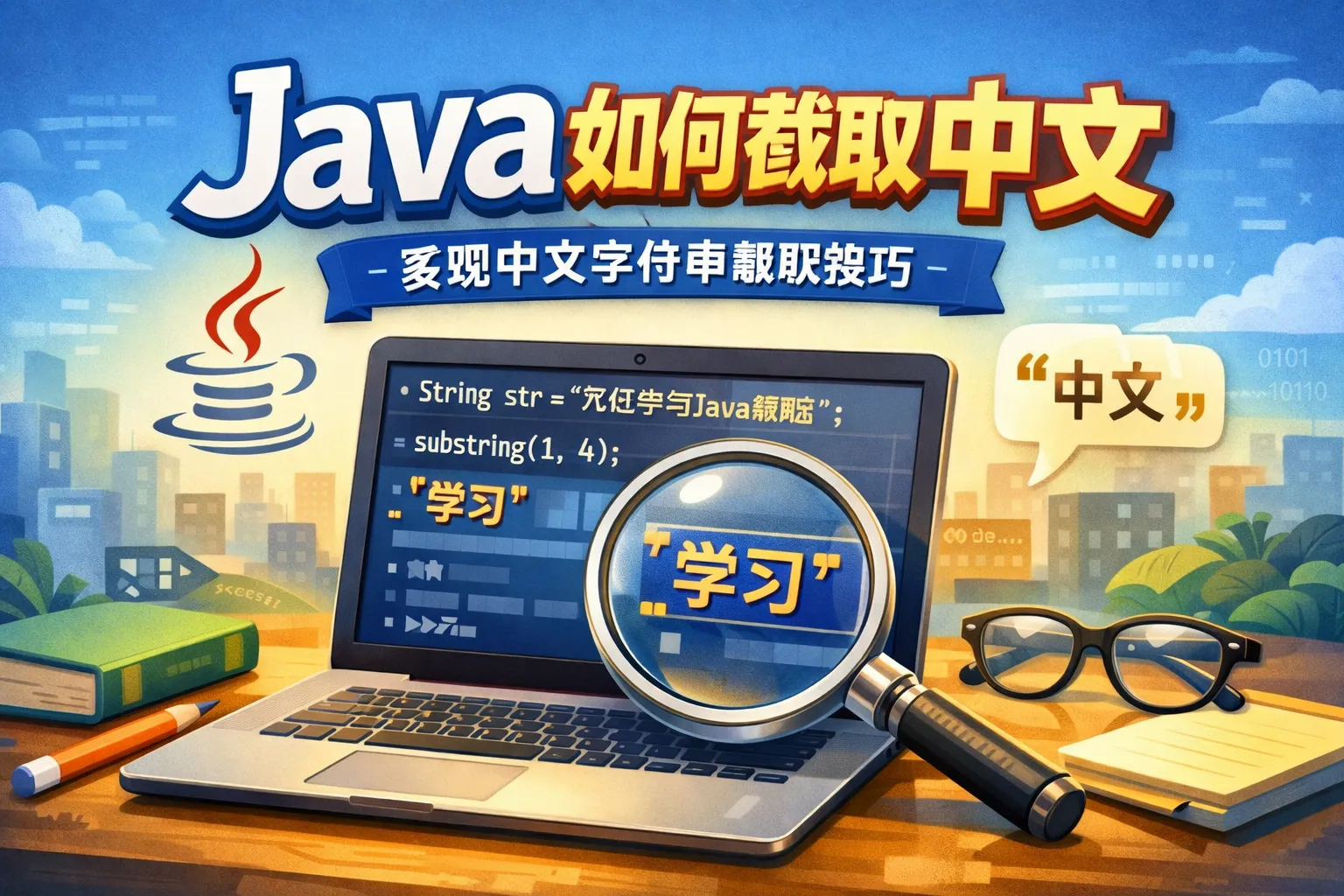 java如何截取中文