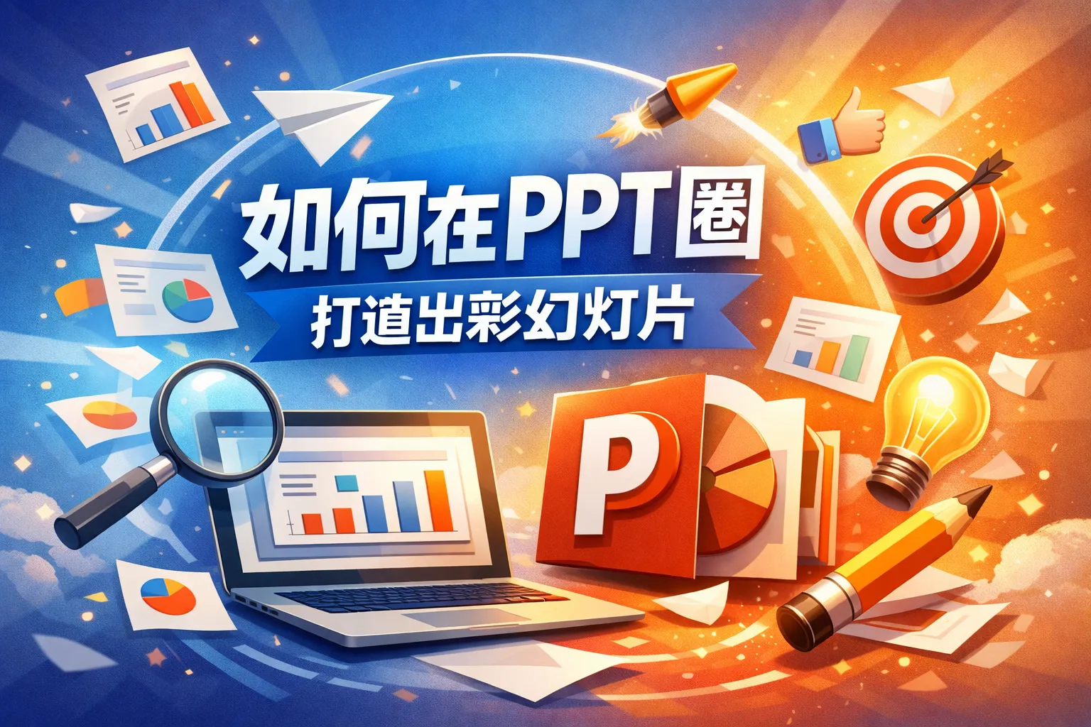 如何在ppt 圈