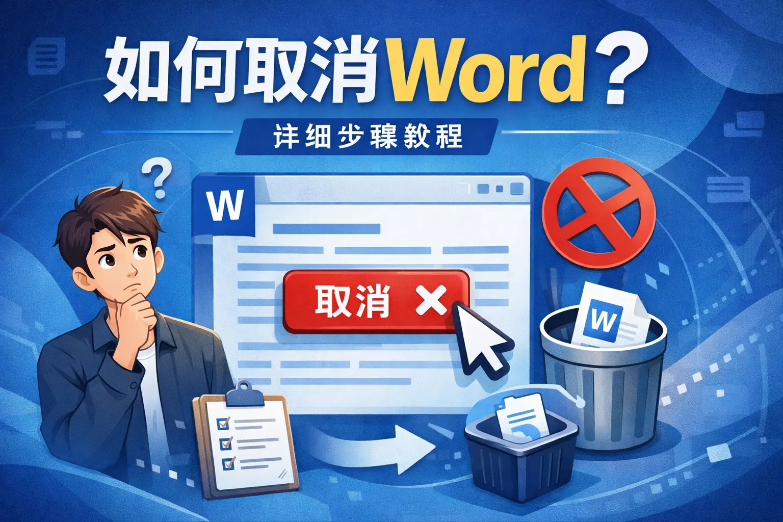 插入如何取消word