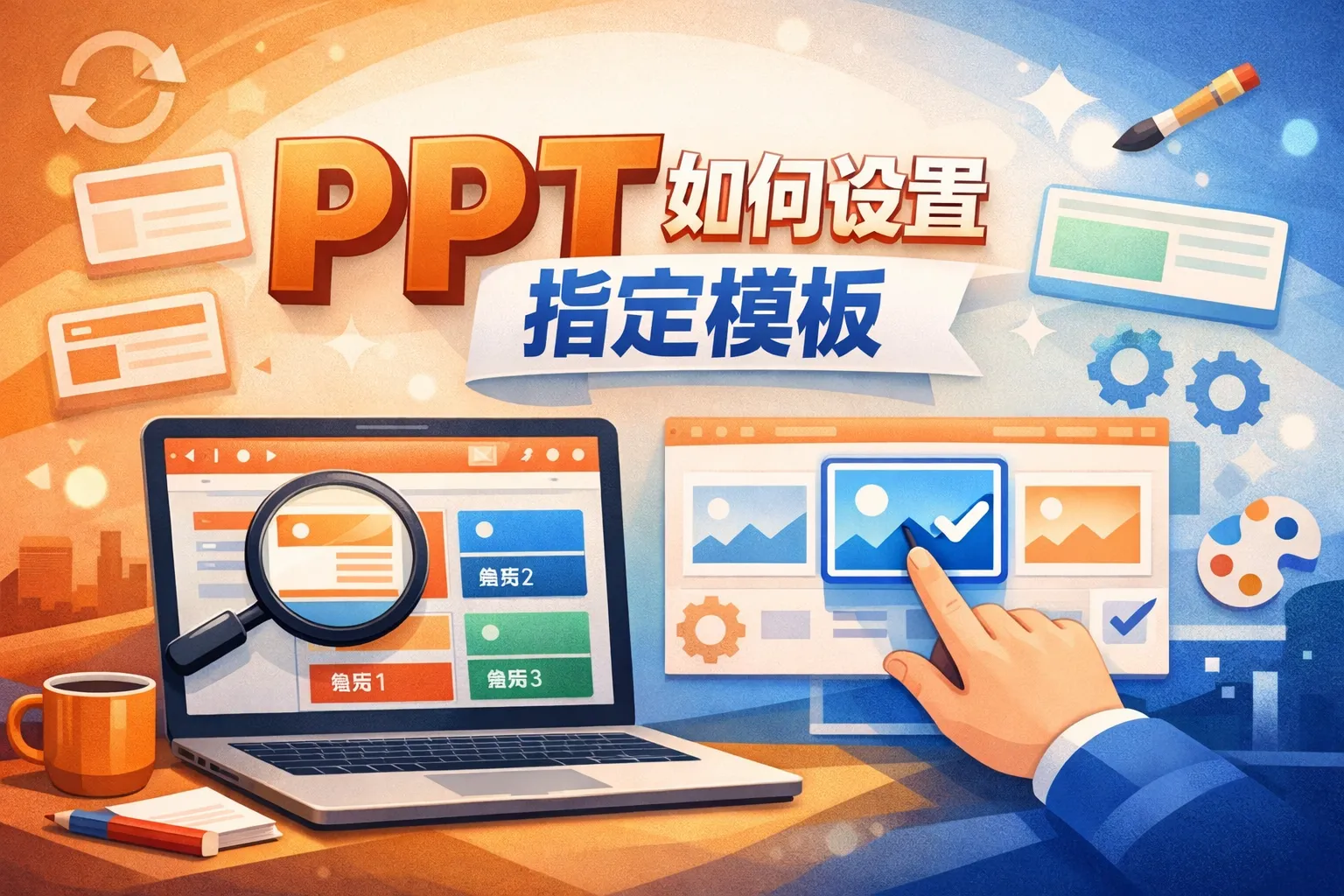 ppt如何设置指定模板