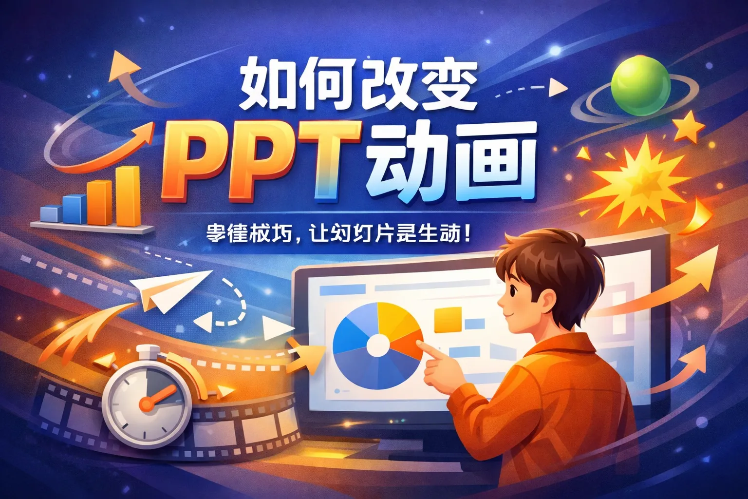 如何改变ppt动画