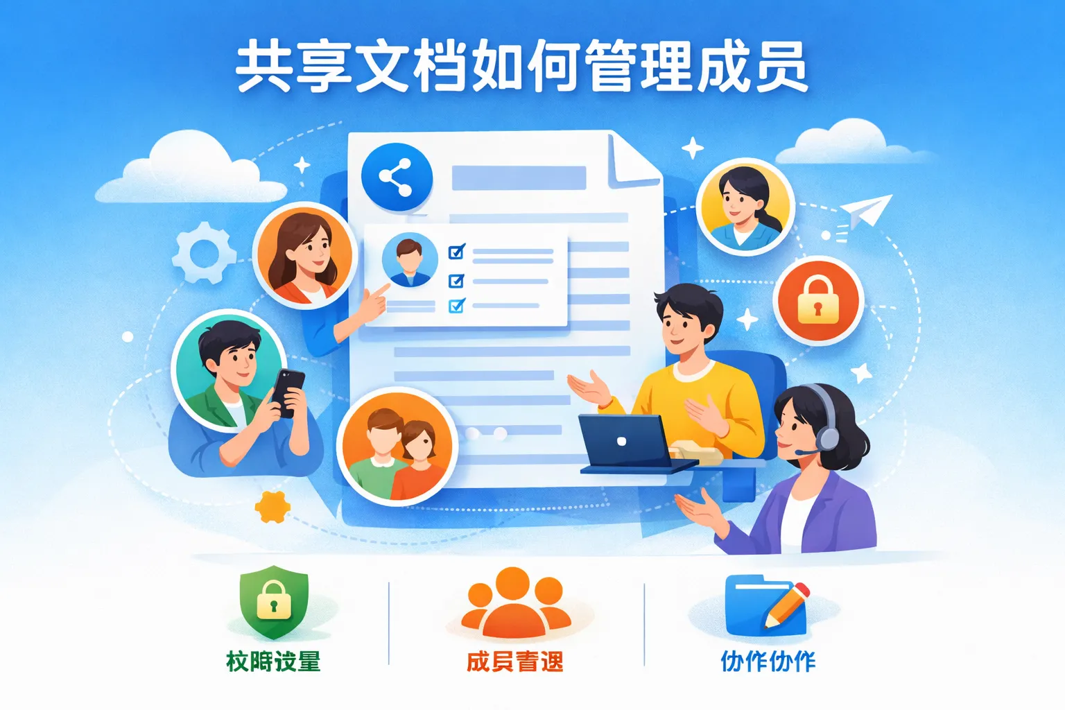 共享文档如何管理成员