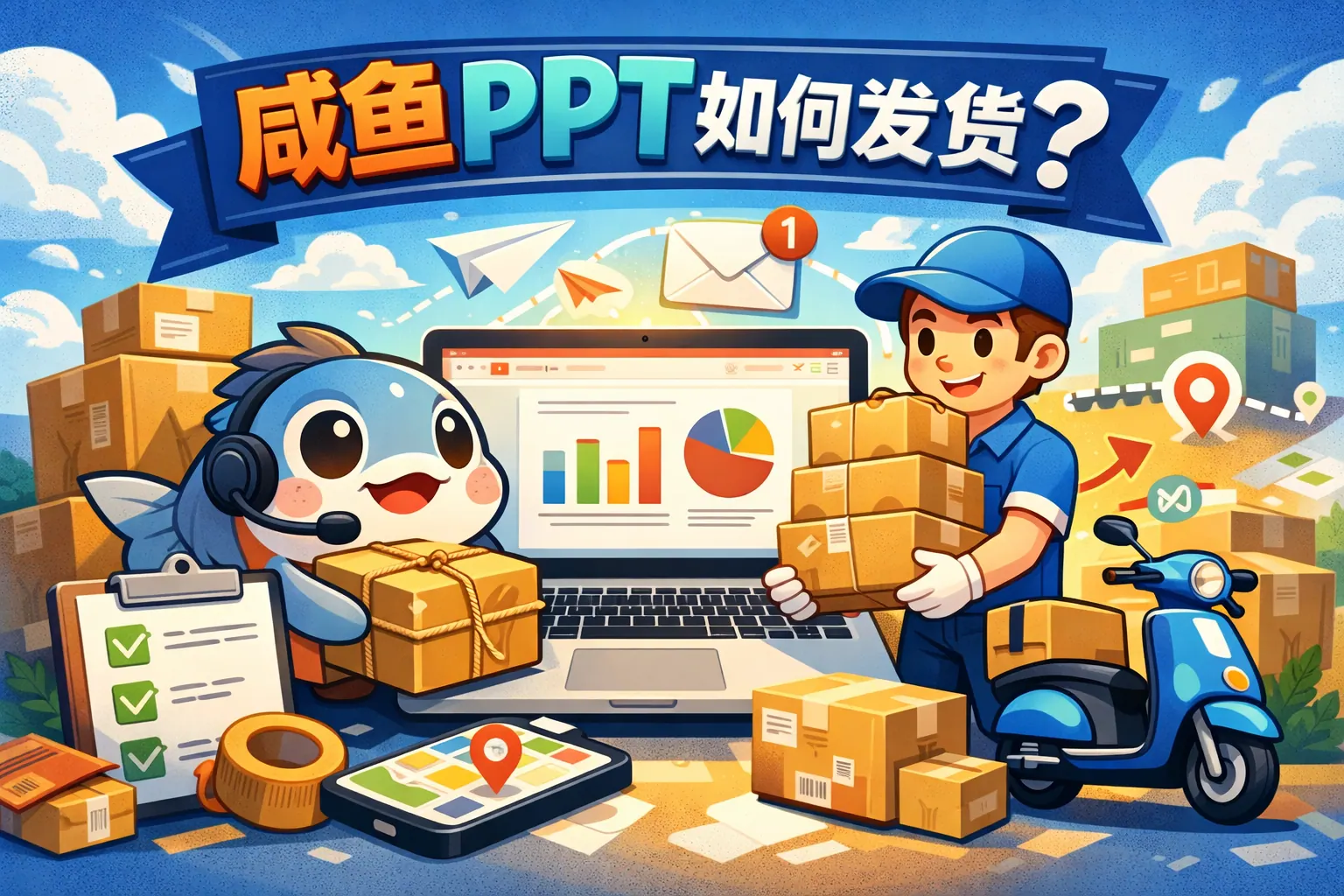 咸鱼ppt如何发货