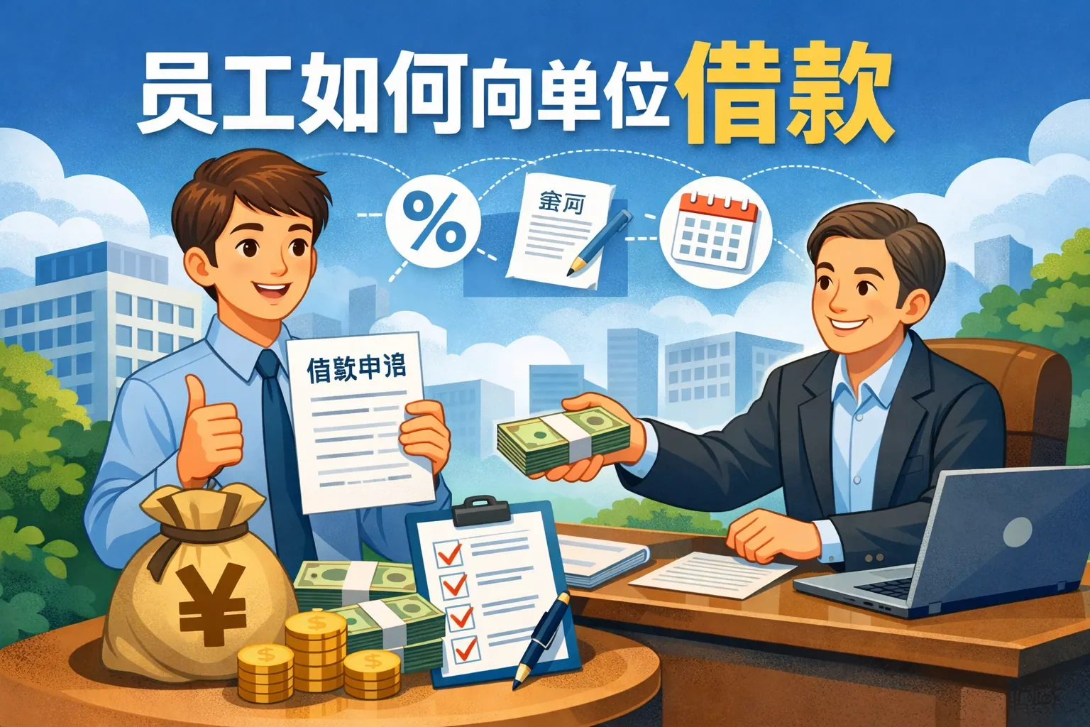 员工如何向单位借款