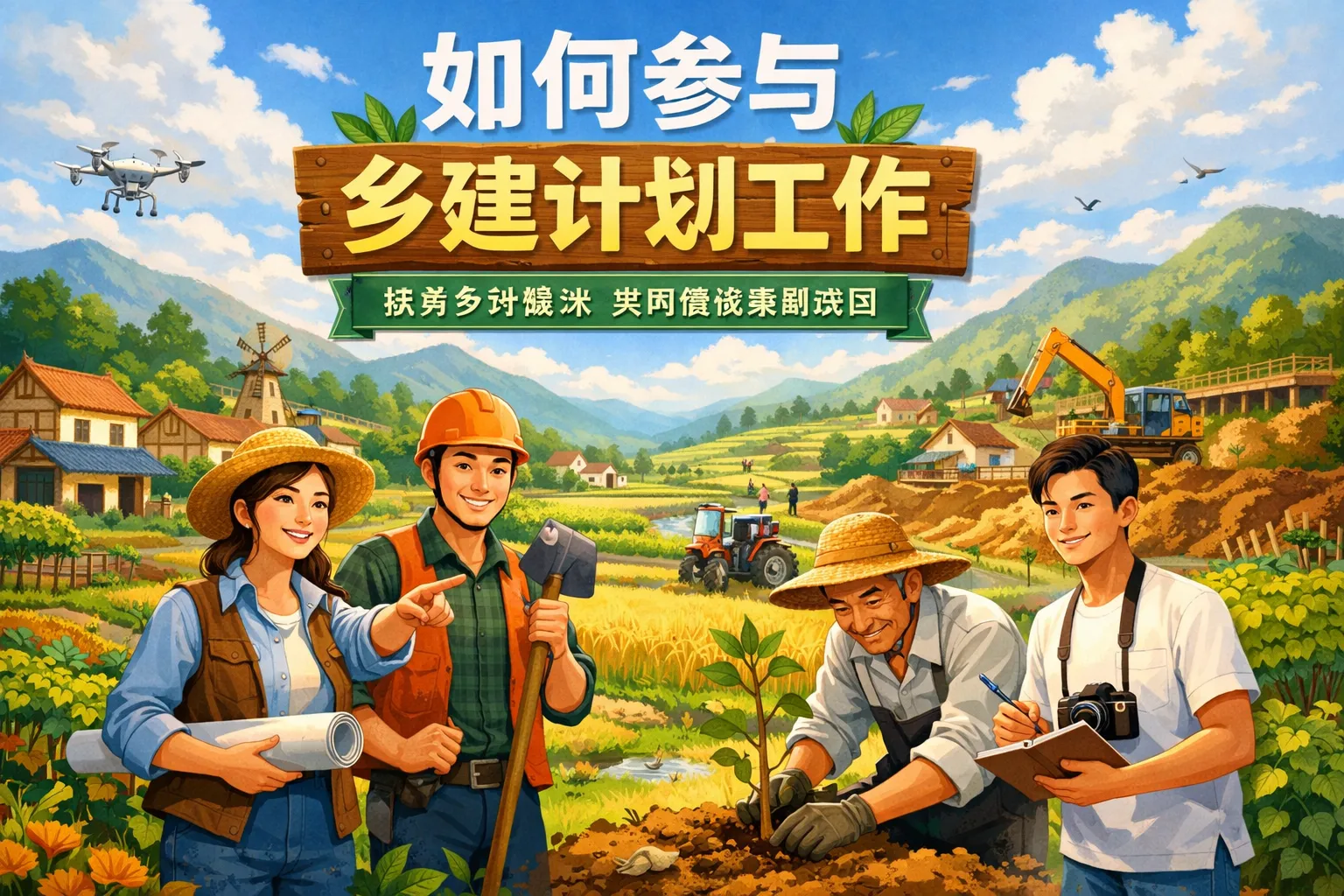 如何参与乡建计划工作
