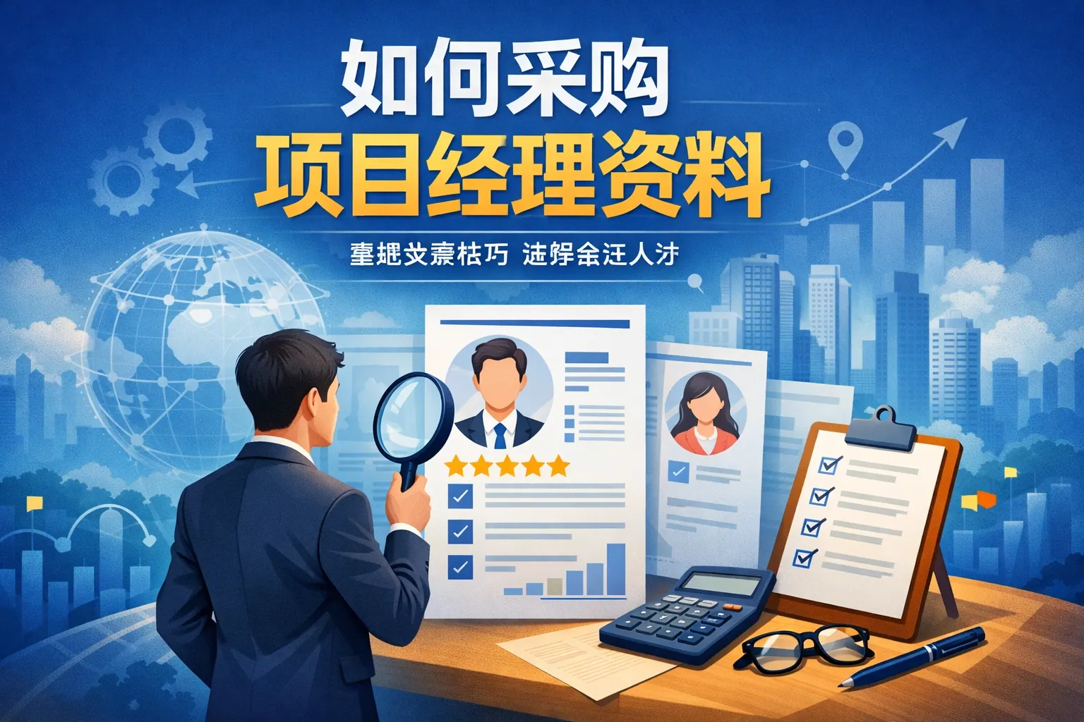 如何采购项目经理资料