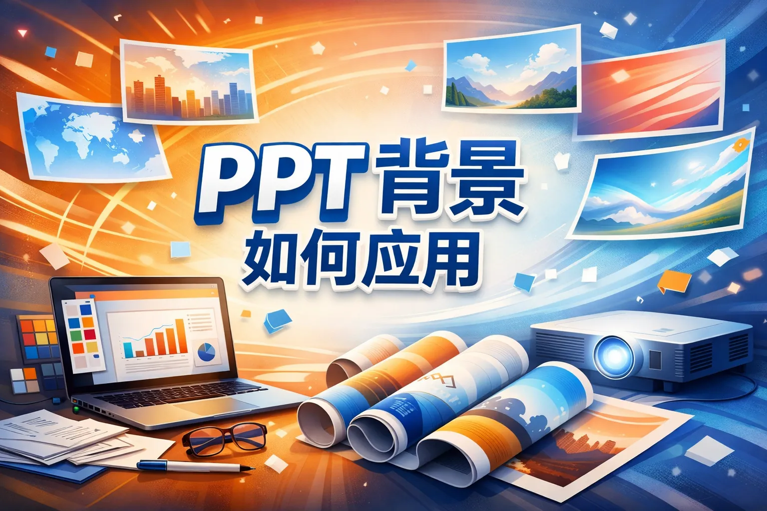 ppt背景如何应用