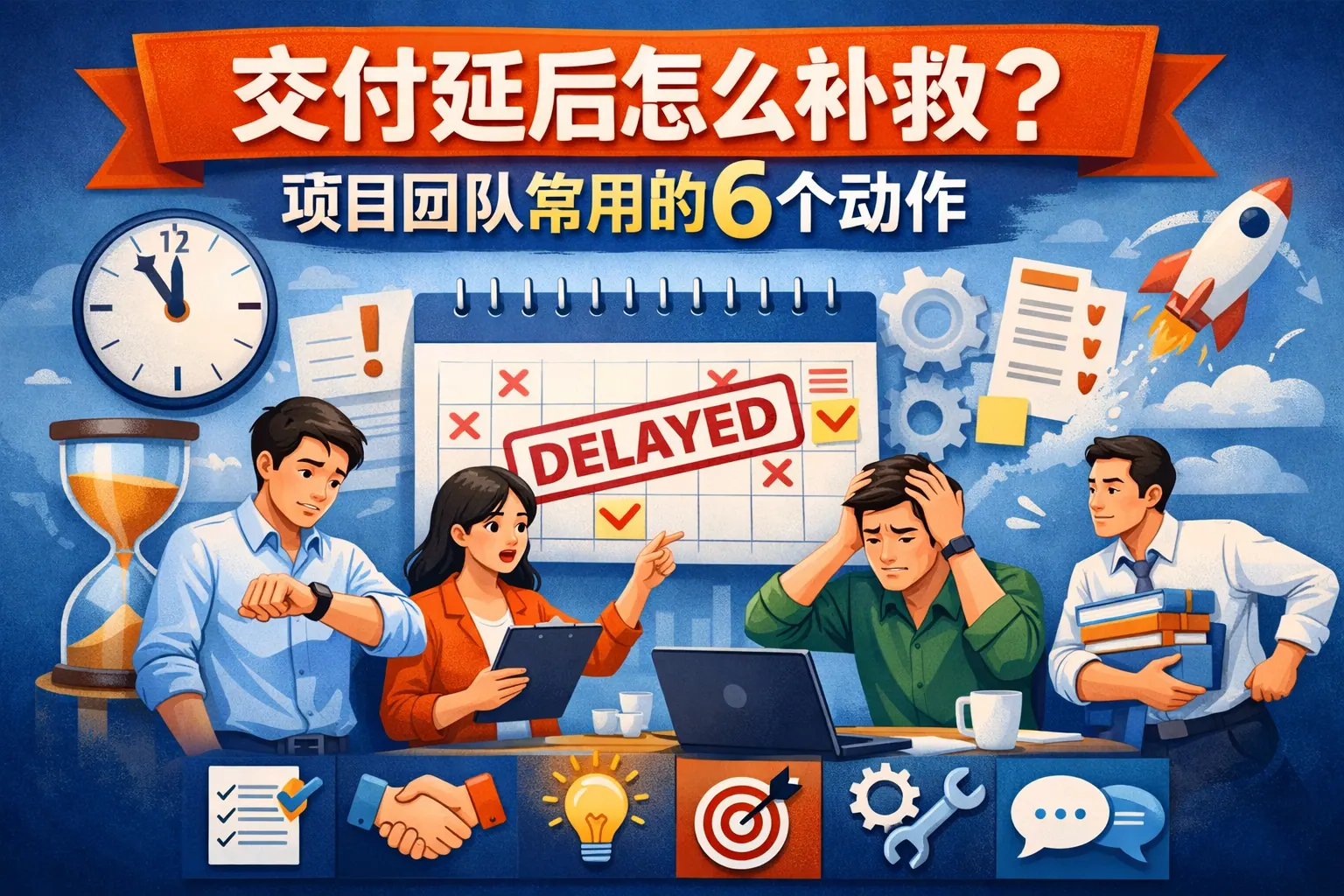 交付延后怎么补救?项目团队常用的6个动作