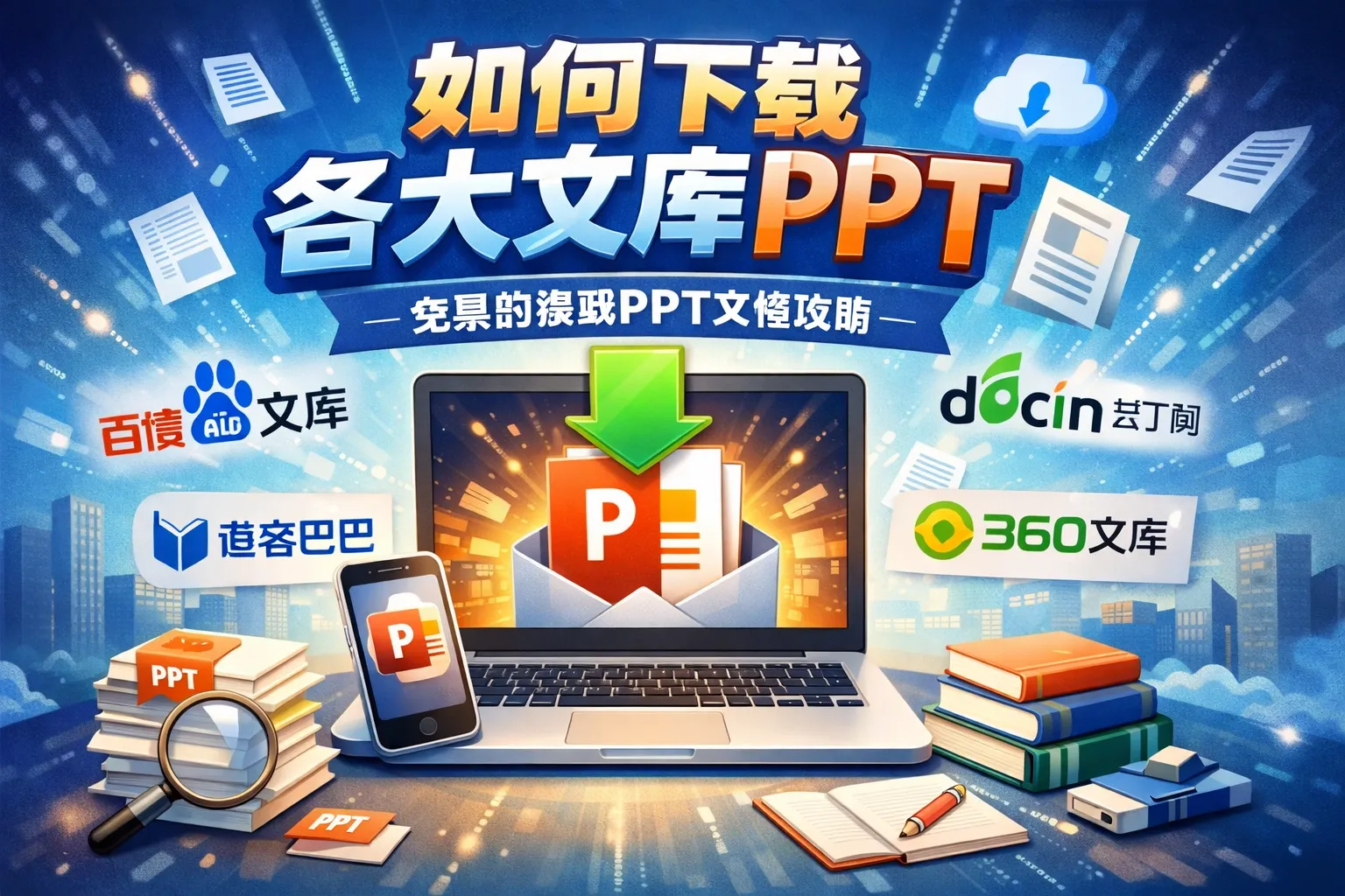 如何下载各大文库ppt