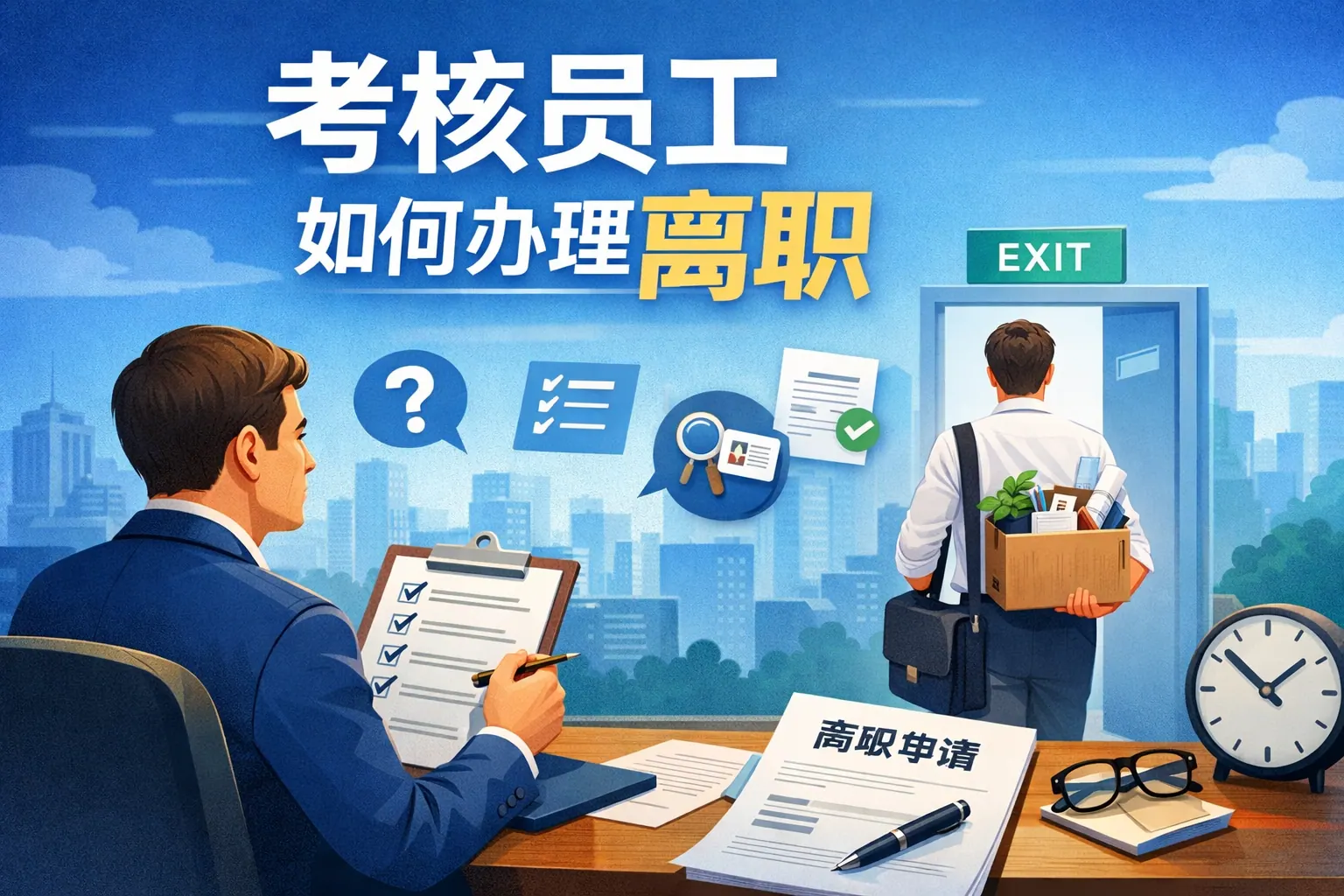 考核员工如何办理离职