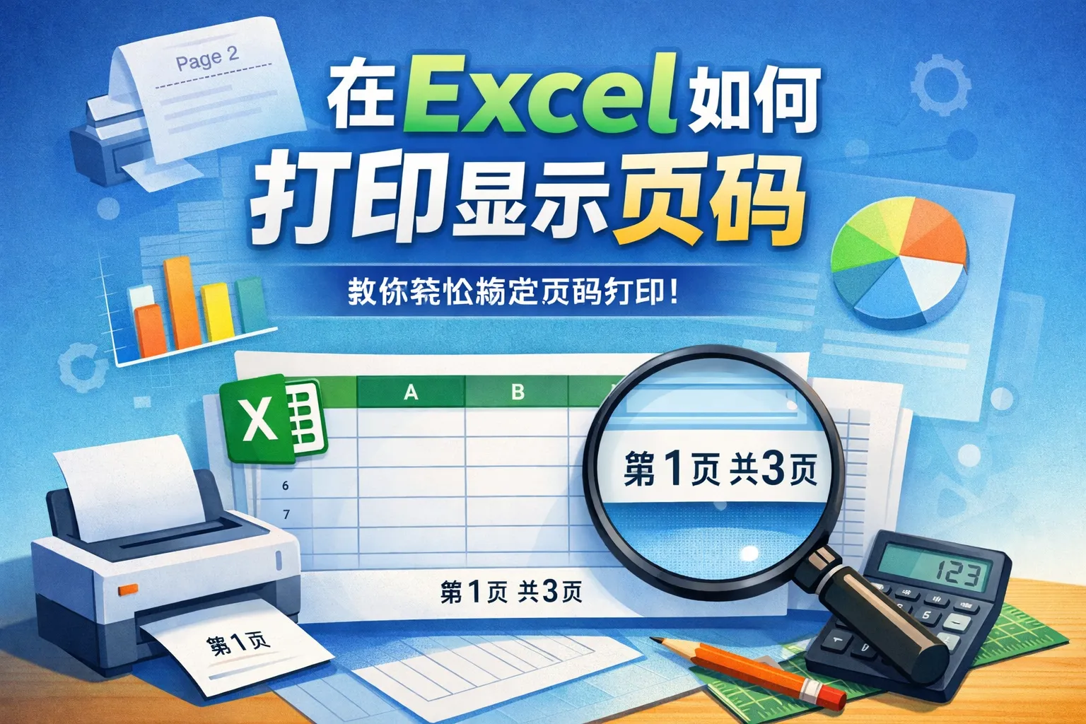 在Excel如何打印显示页码