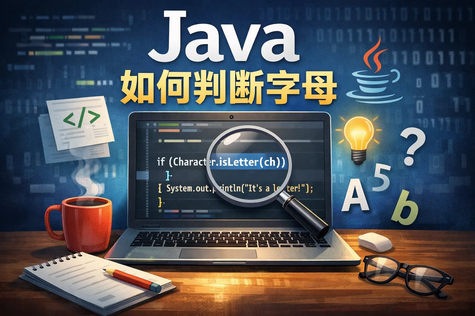 java如何判断字母
