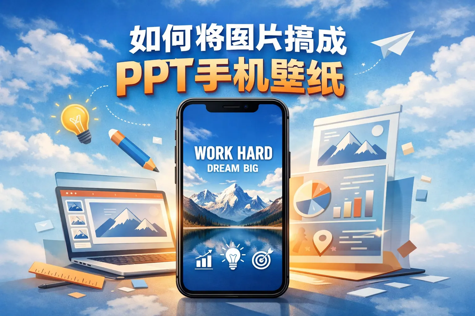 如何将图片搞成ppt手机壁纸