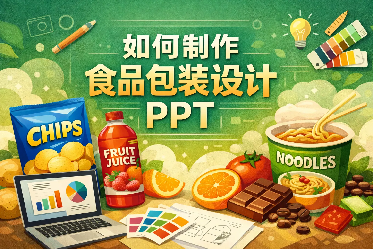 如何制作食品包装设计ppt