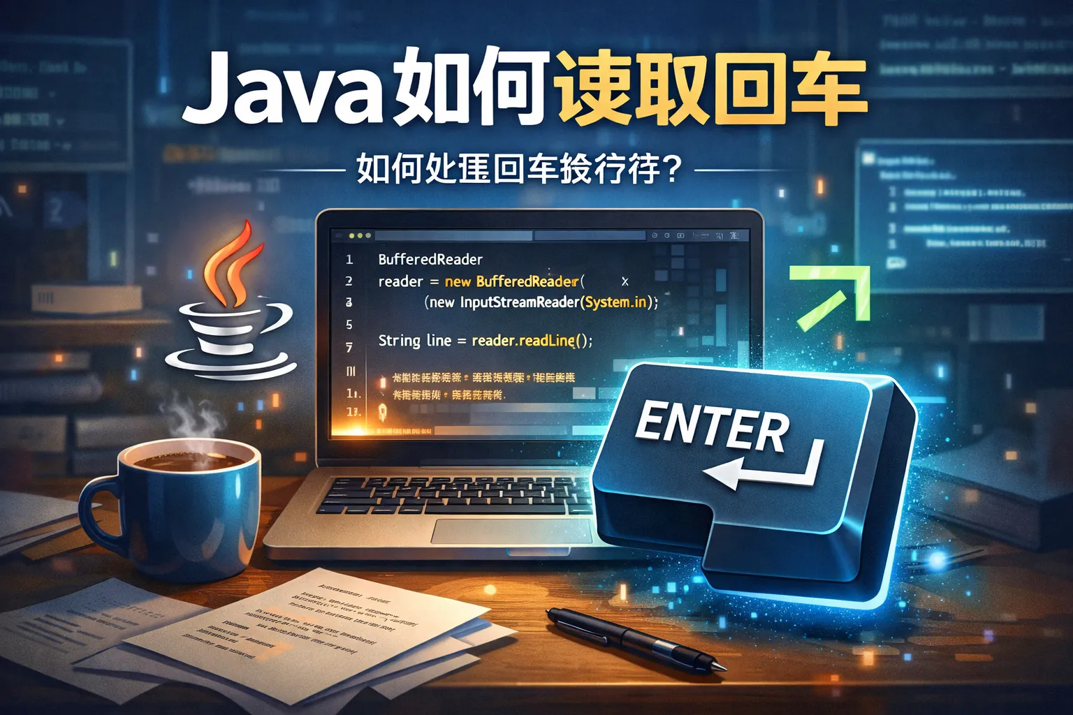 java如何读取 回车