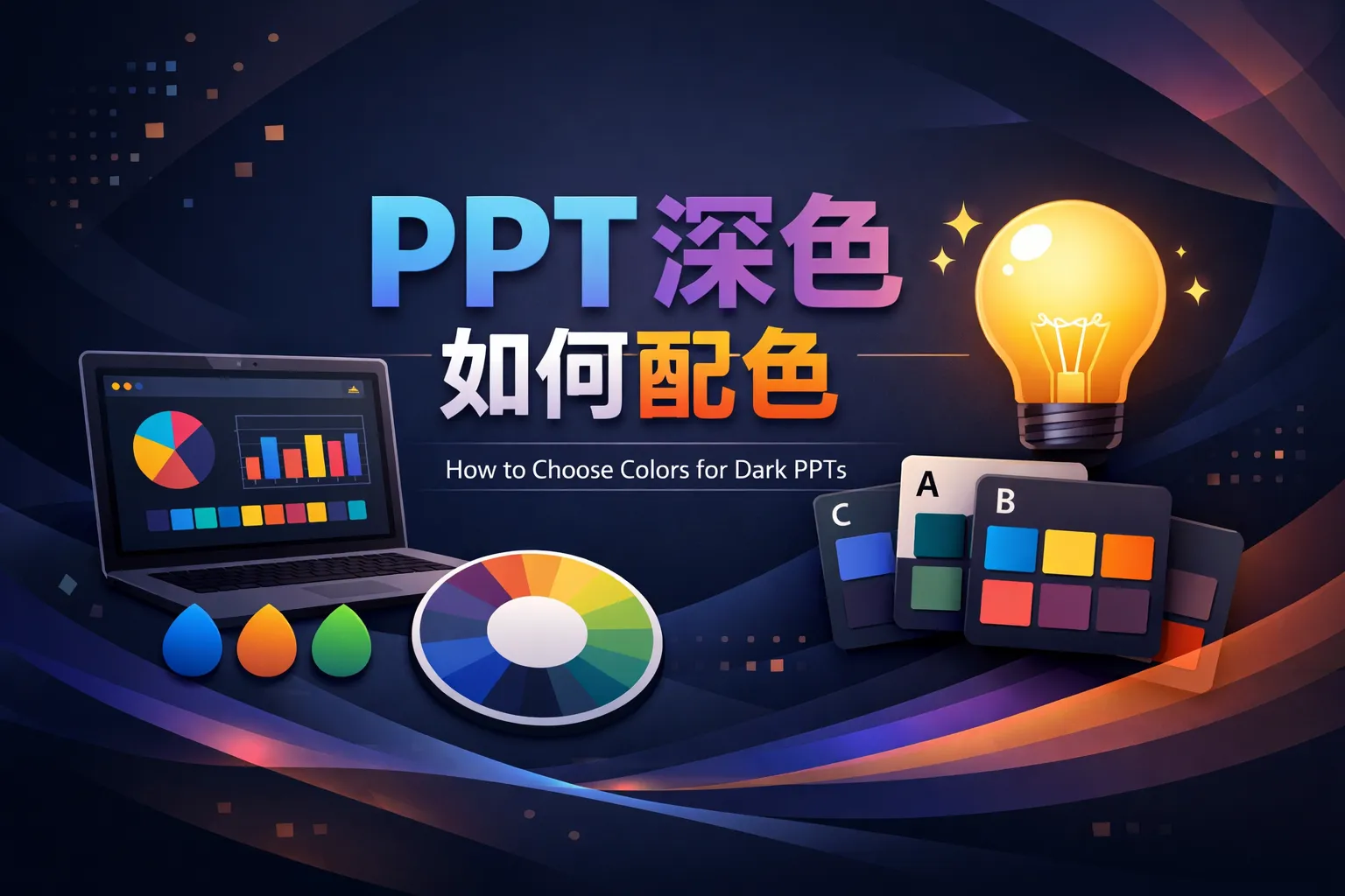 ppt深色如何配色