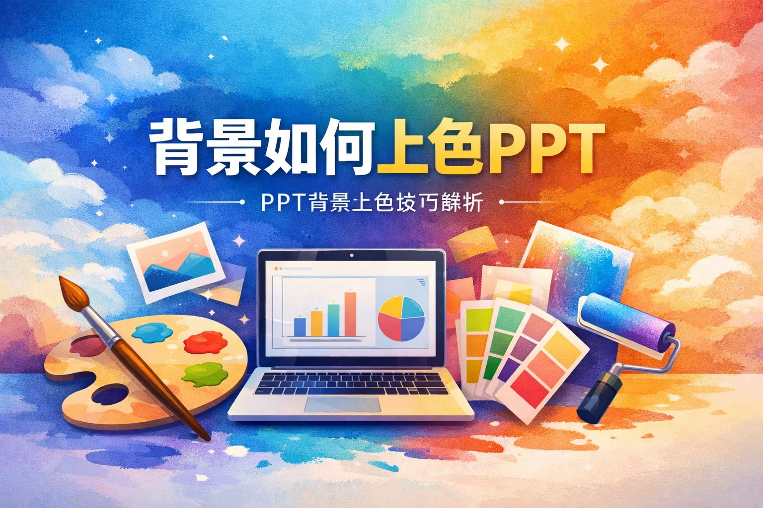 背景如何上色ppt