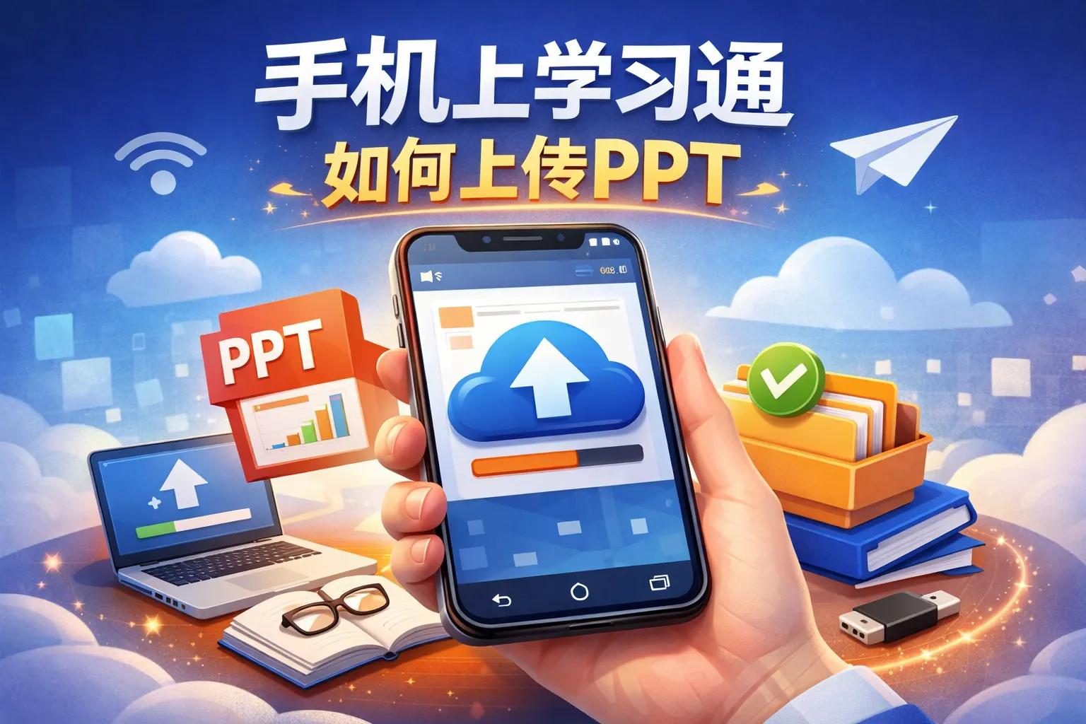 手机上学习通如何上传ppt