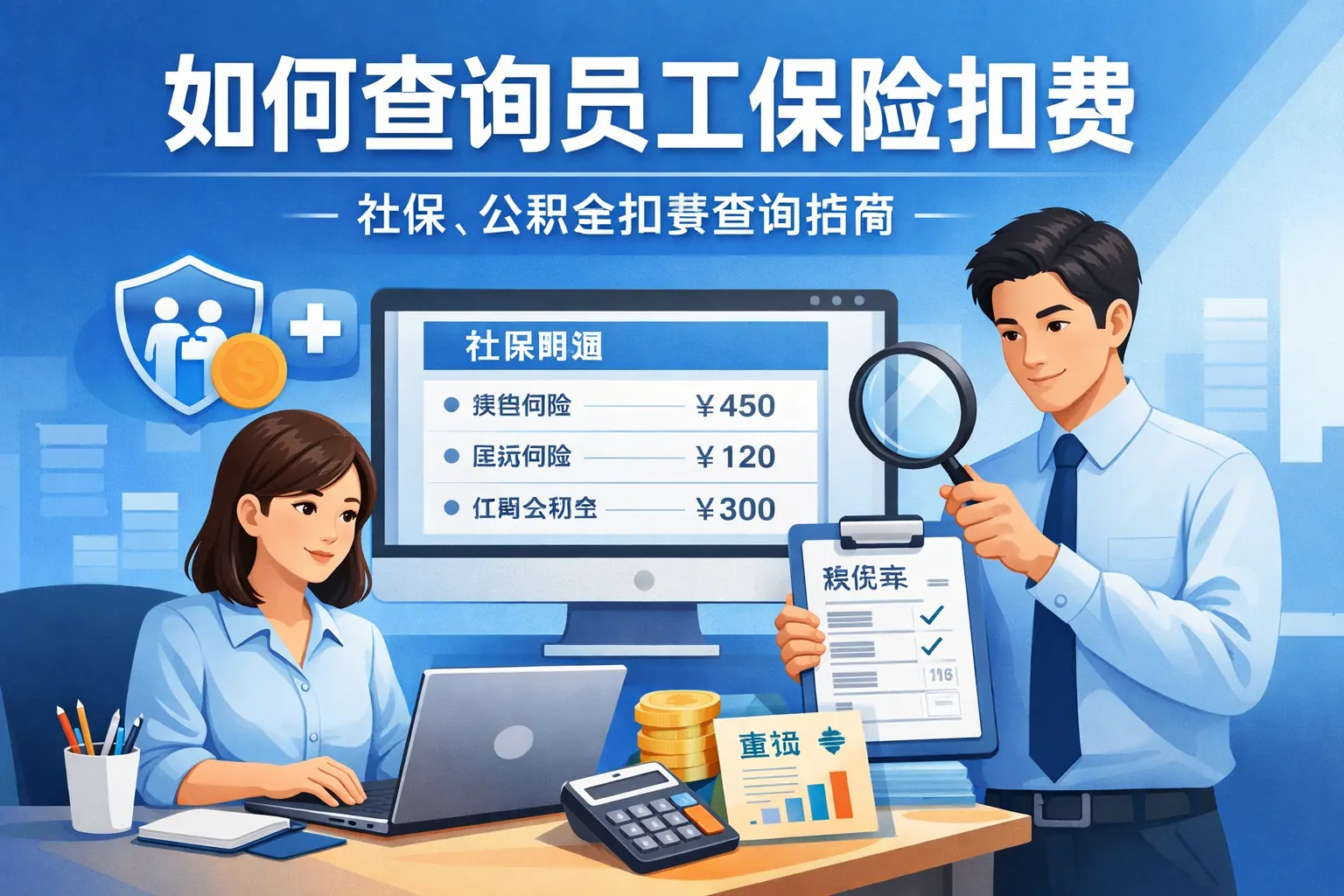 如何查询员工保险扣费