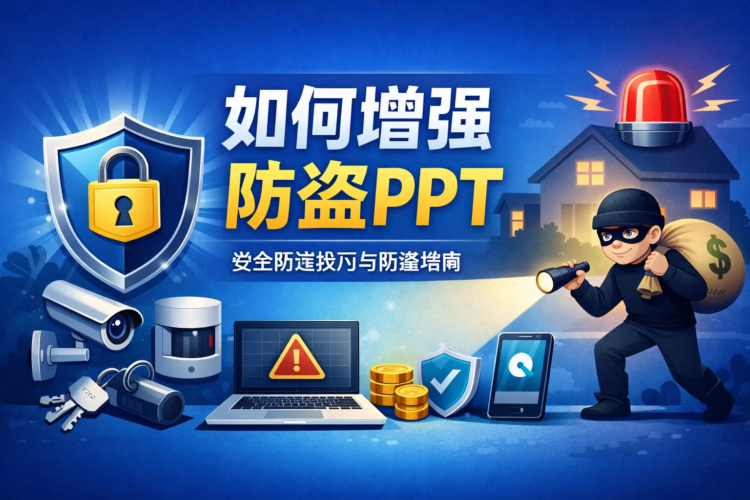 如何增强防盗ppt