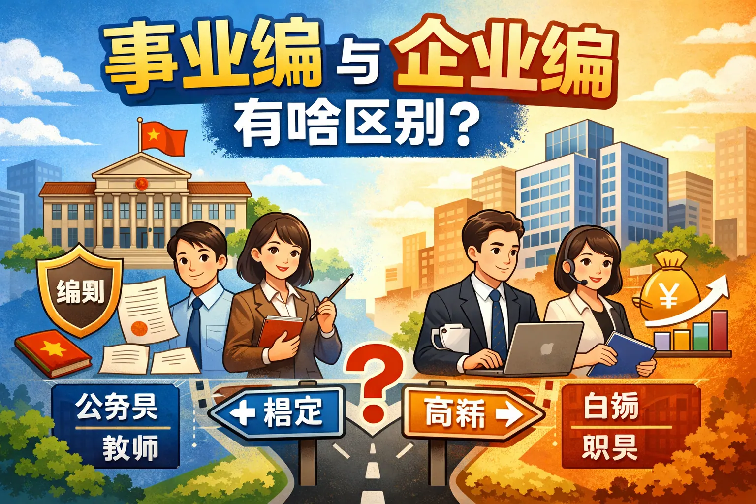 事业编与企业编有啥区别