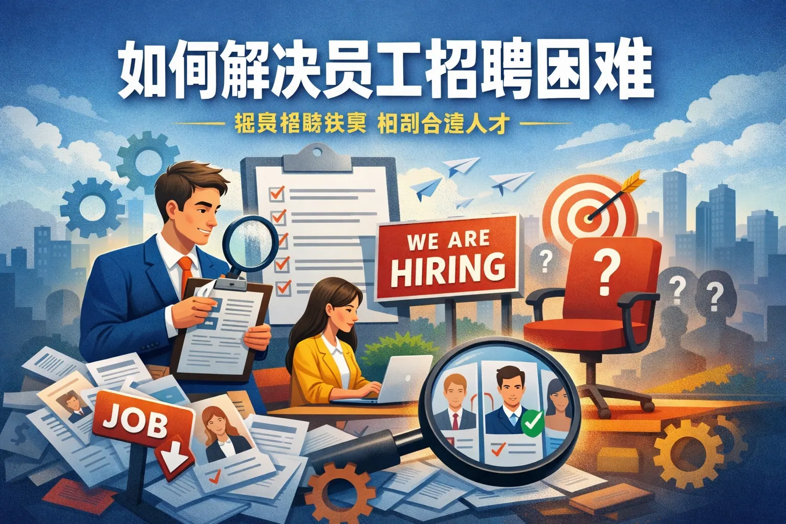 如何解决员工招聘困难