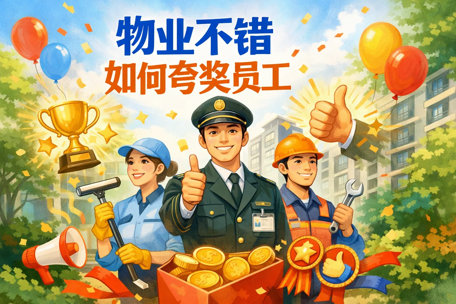 物业不错如何夸奖员工