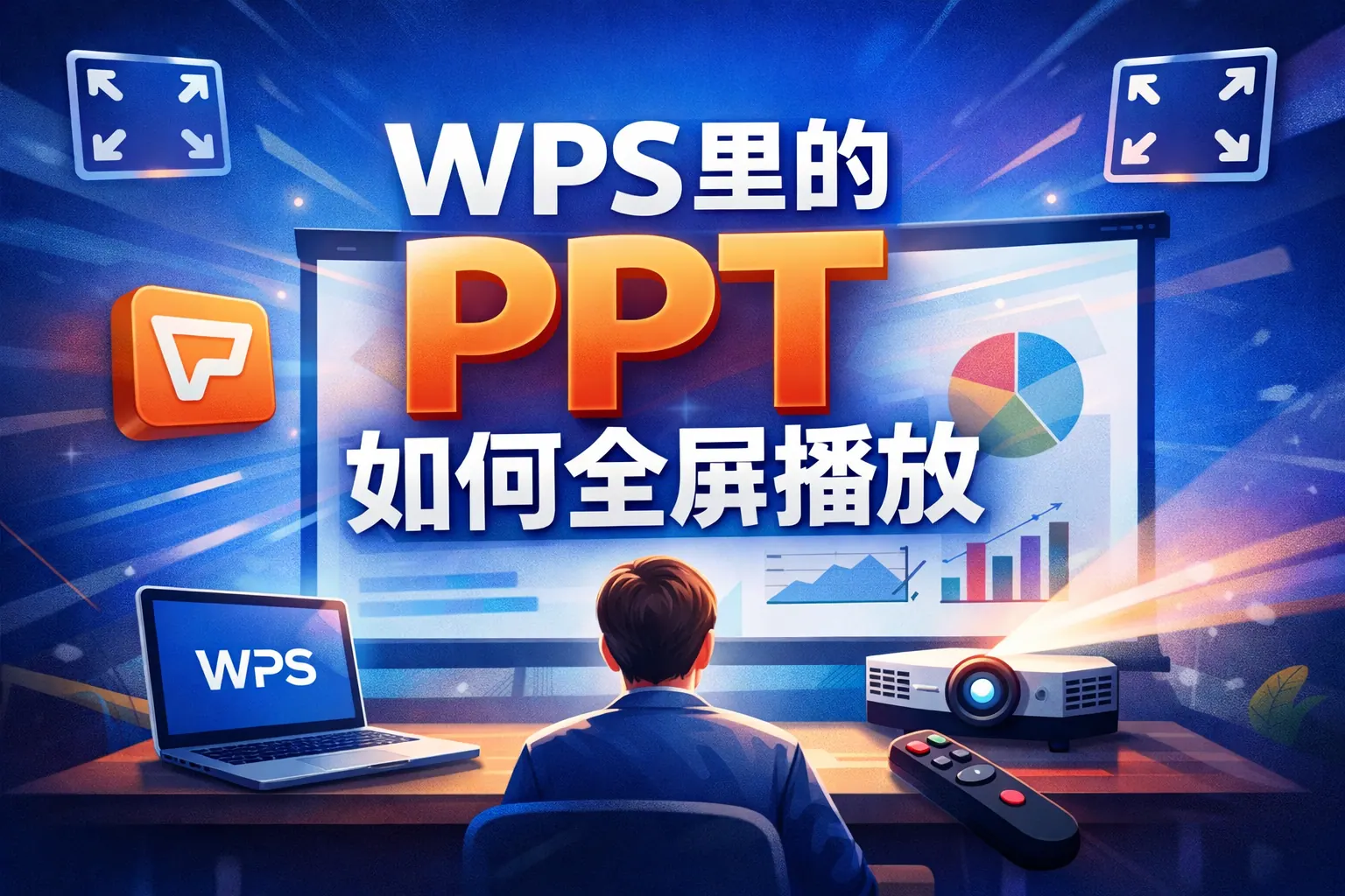 wps里的PPT如何全屏播放