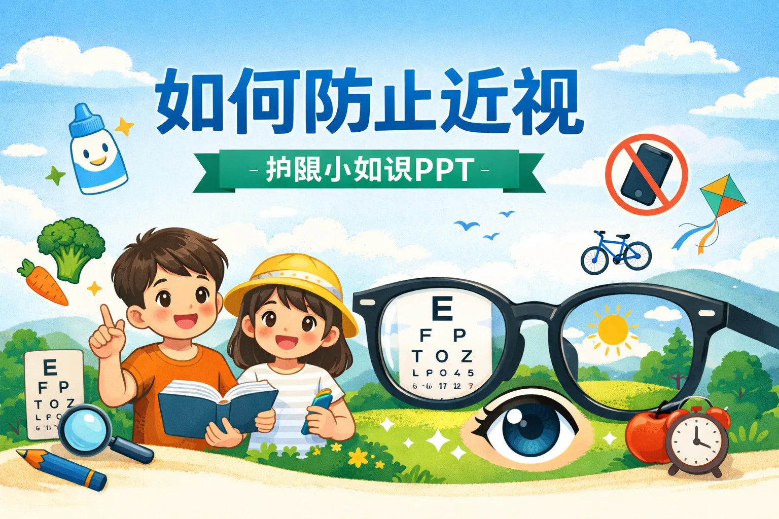 如何防止近视ppt