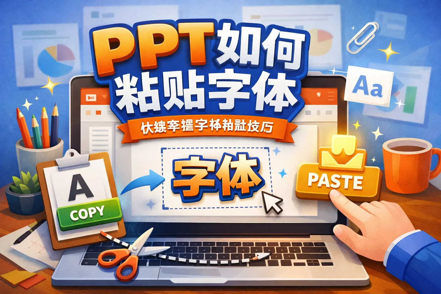 ppt如何粘贴字体