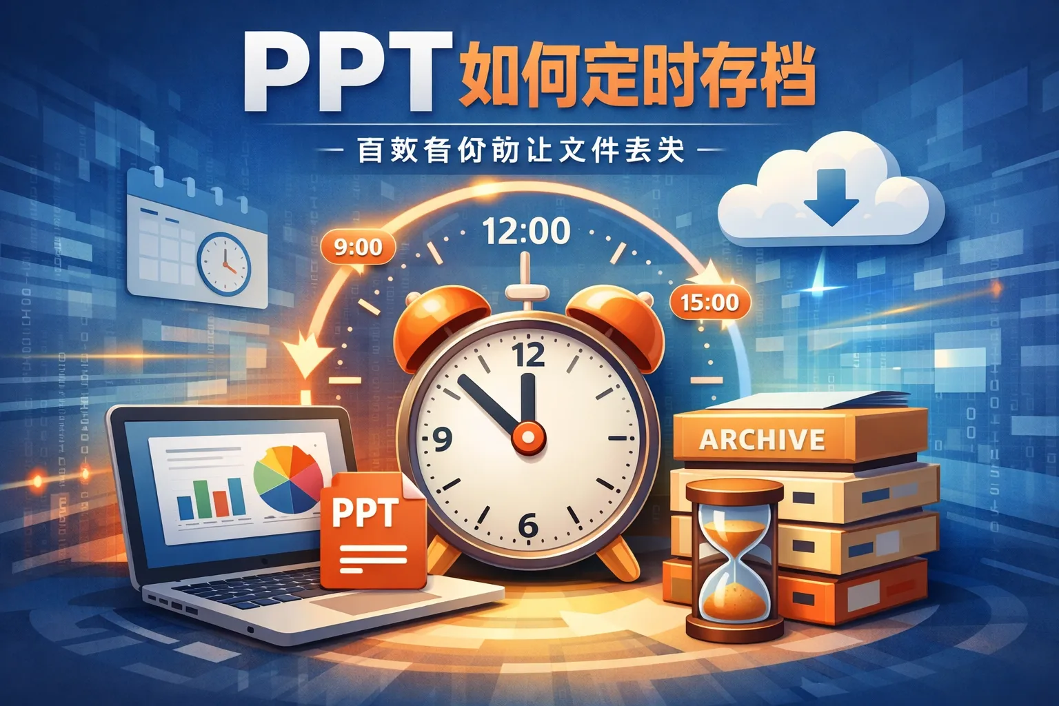 ppt如何定时存档