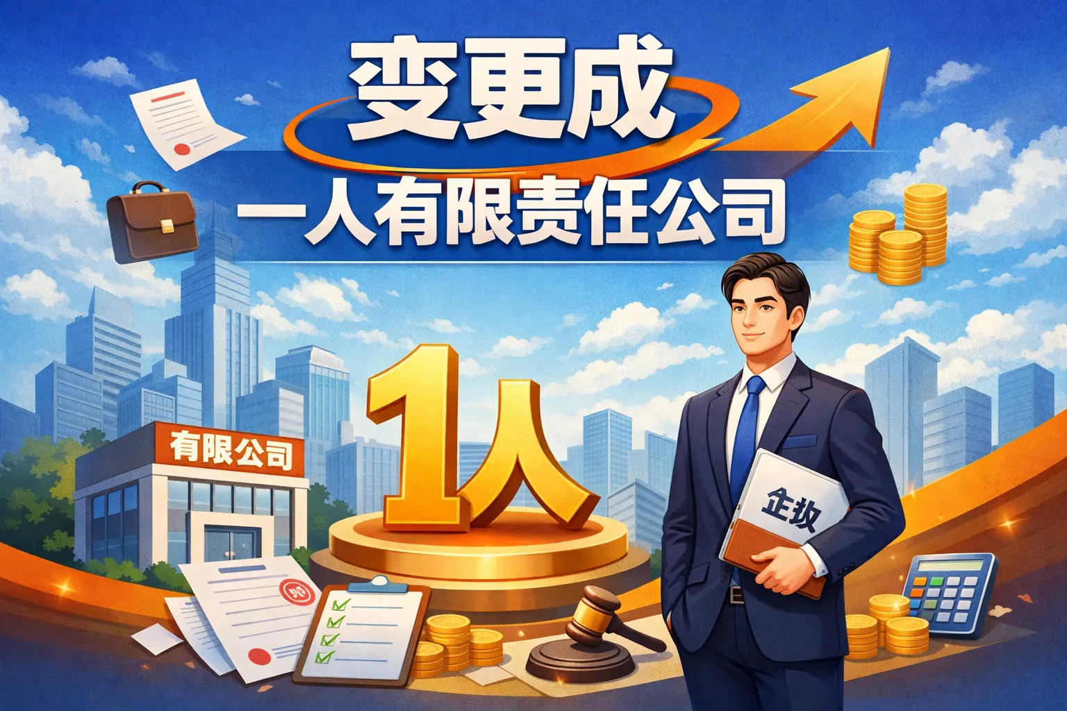 变更成一人有限责任公司