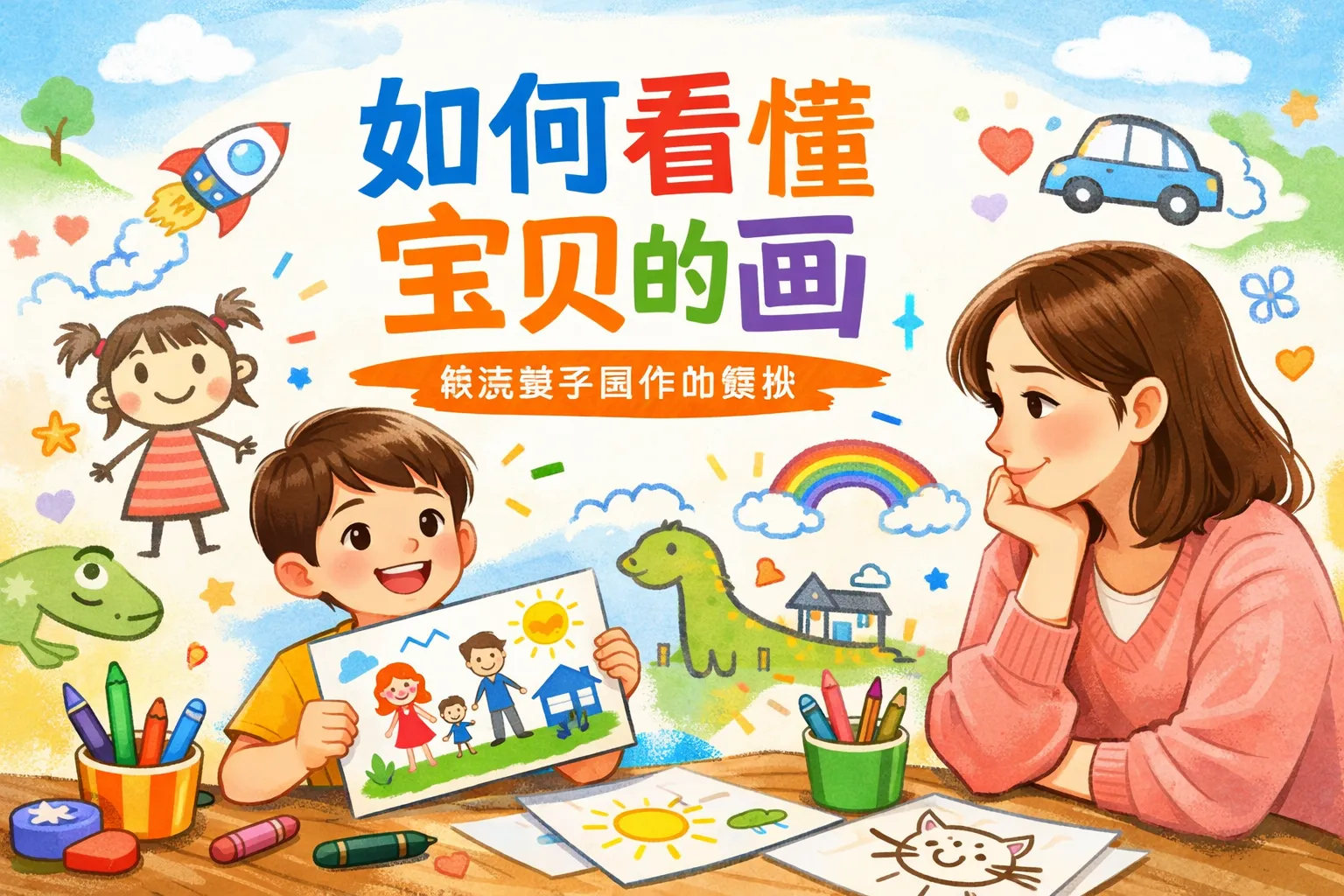 如何看懂宝贝的画ppt