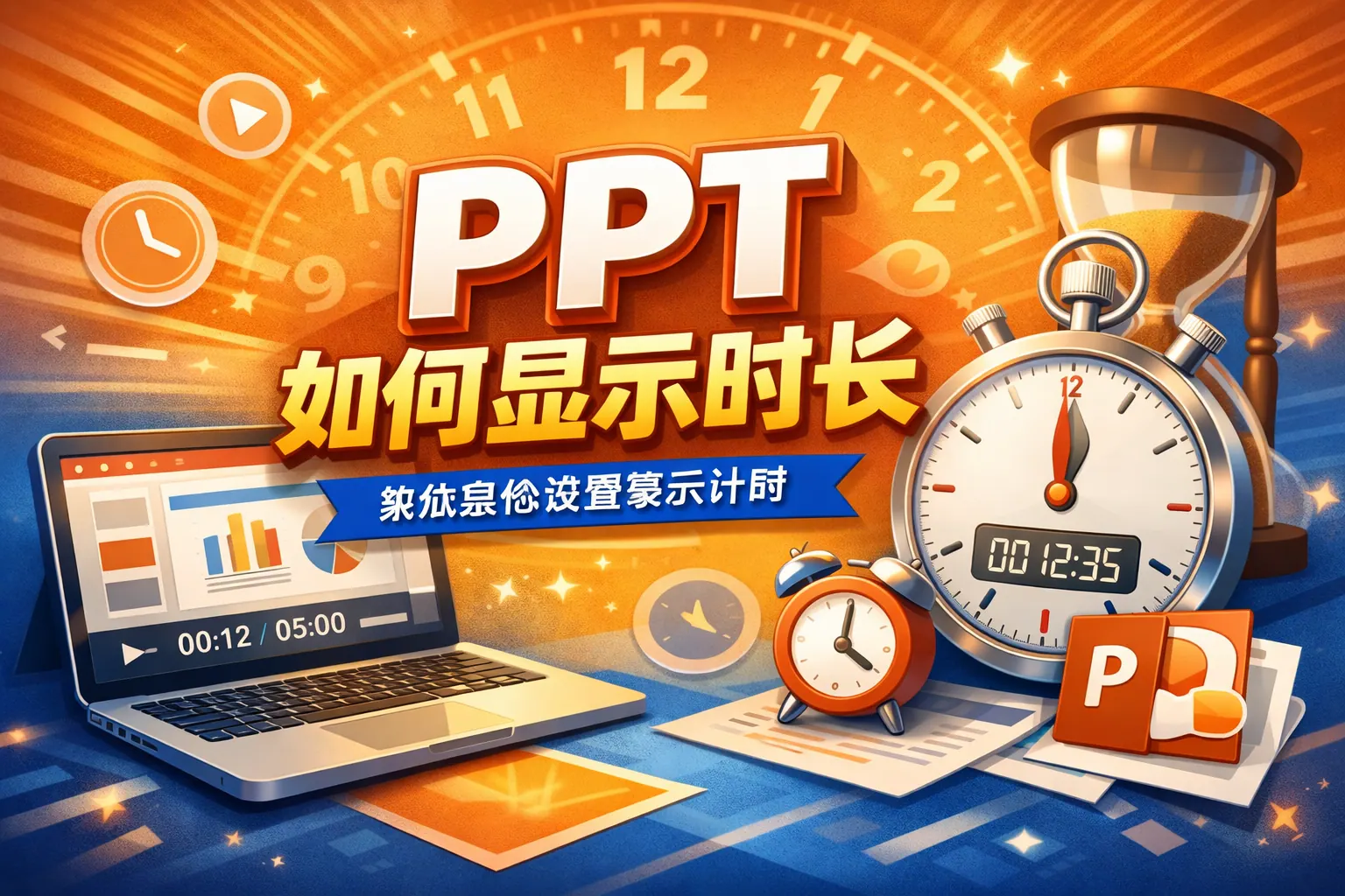 ppt如何显示时长