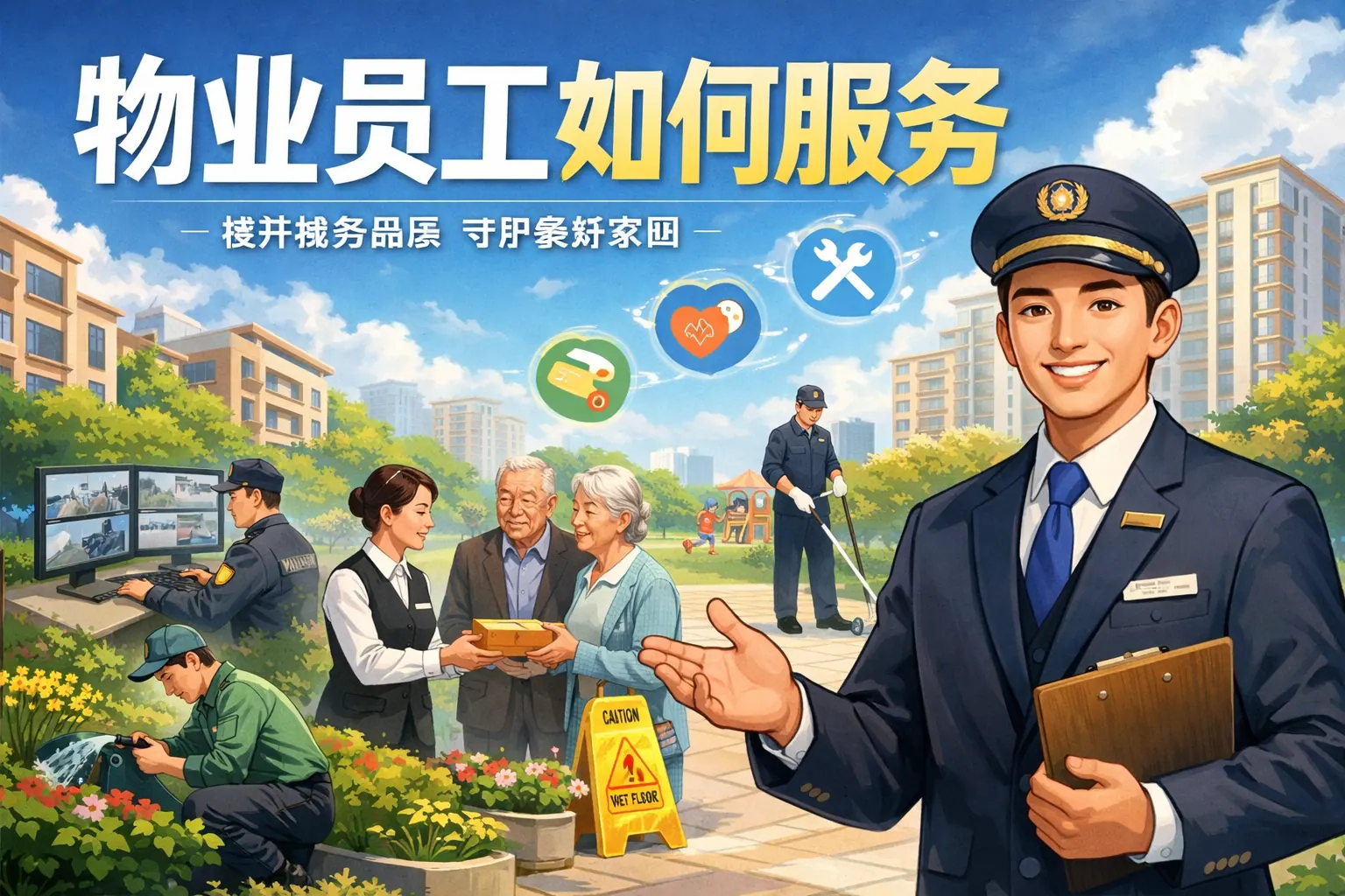 物业员工如何服务