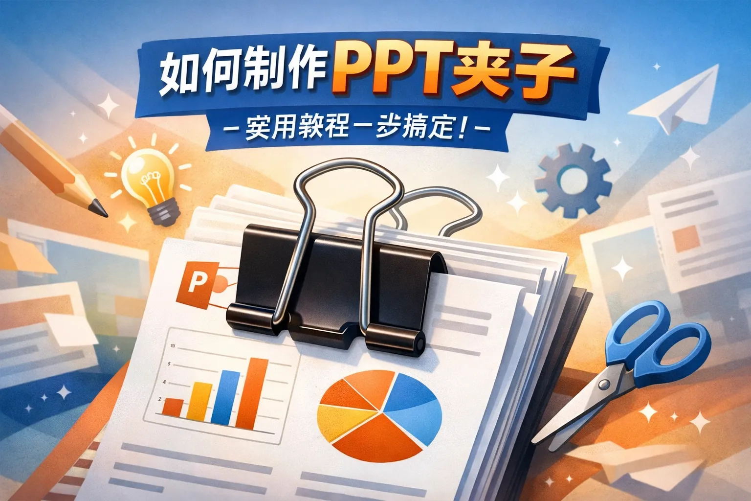 如何制作ppt夹子