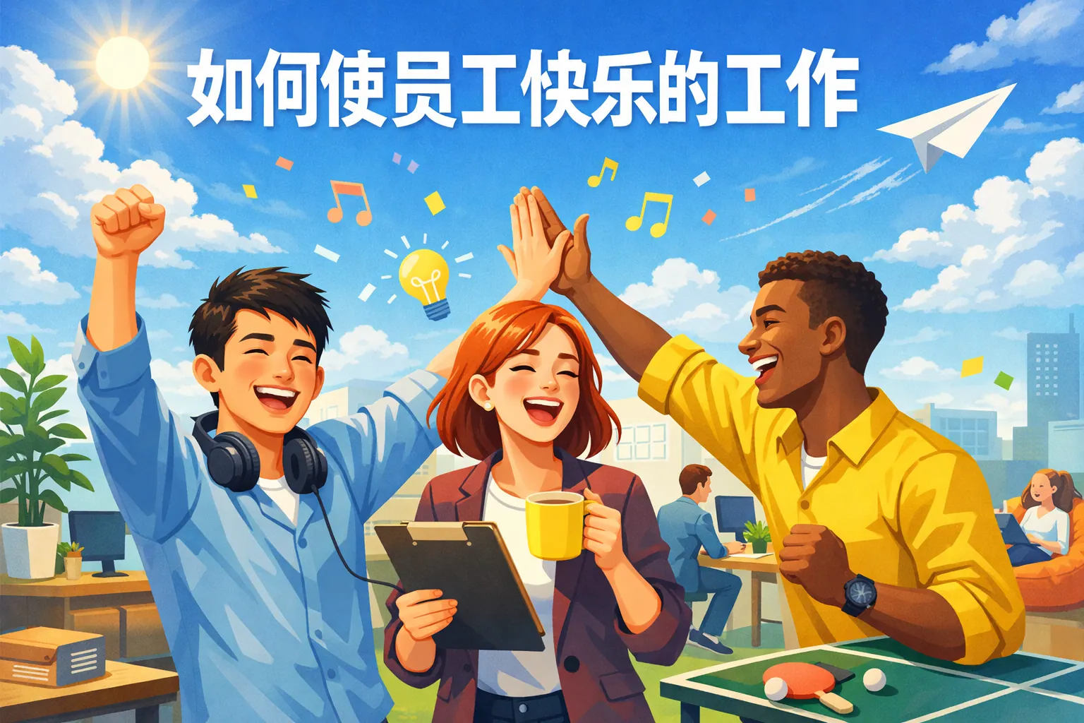 如何使员工快乐的工作