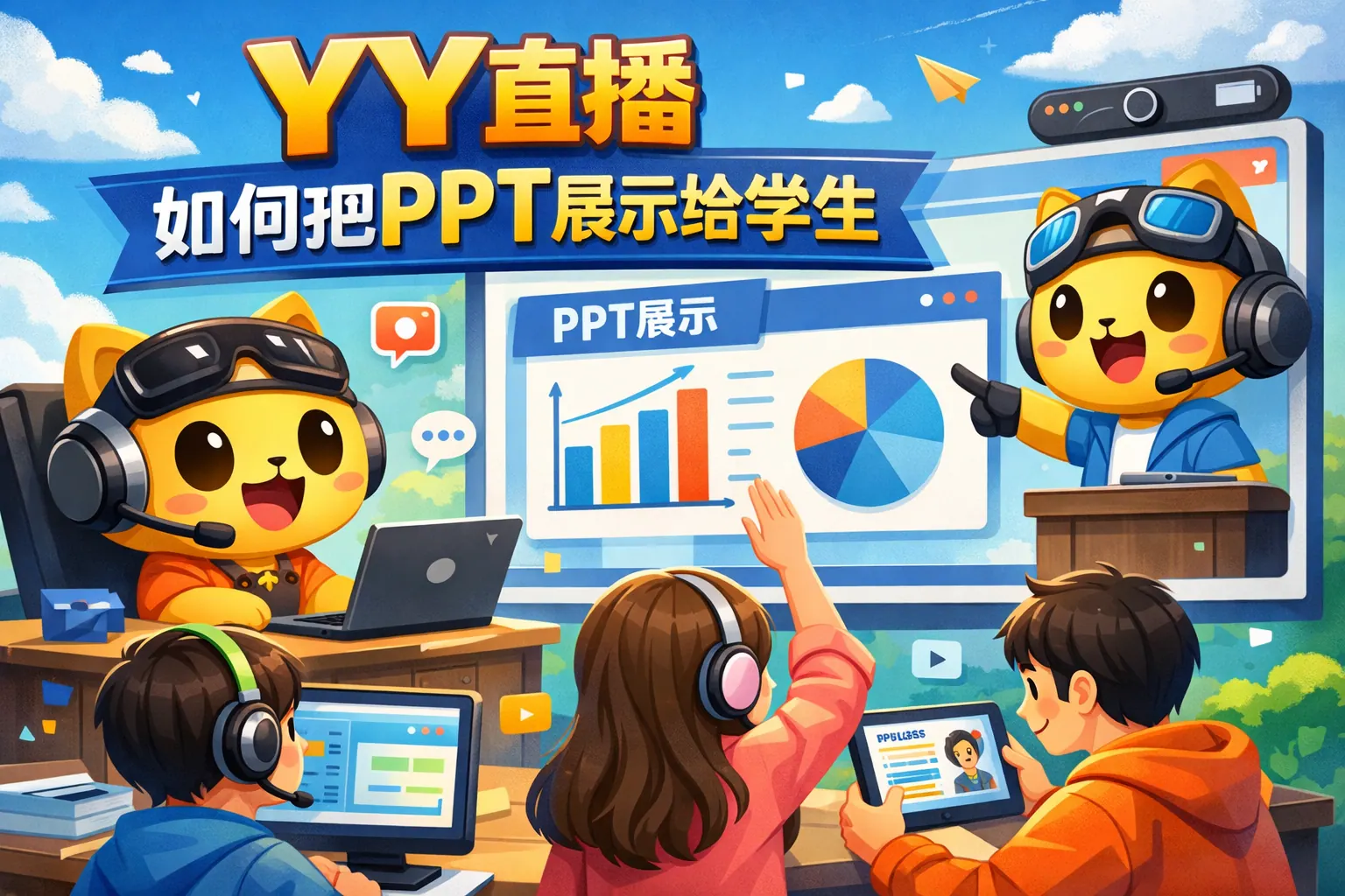 yy直播如何把PPT展示给学生
